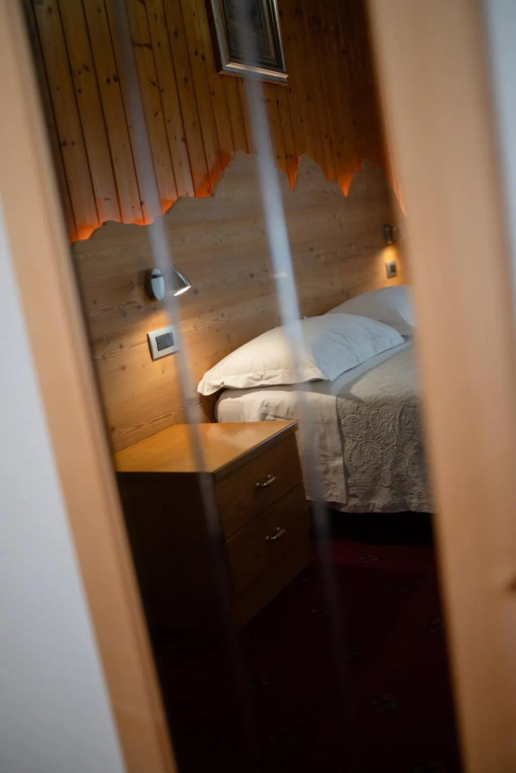 Bed in Hotel Orso Grigio