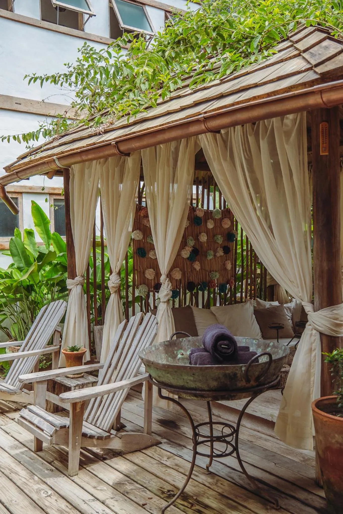 Seating area in Pousada Encantada