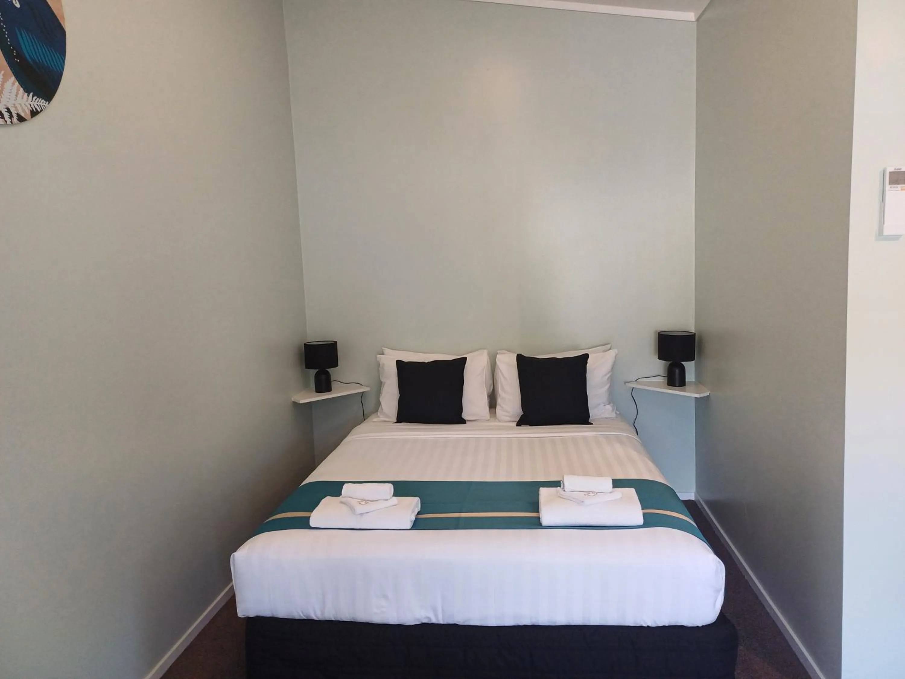 Bed in Te Tiriti Motel