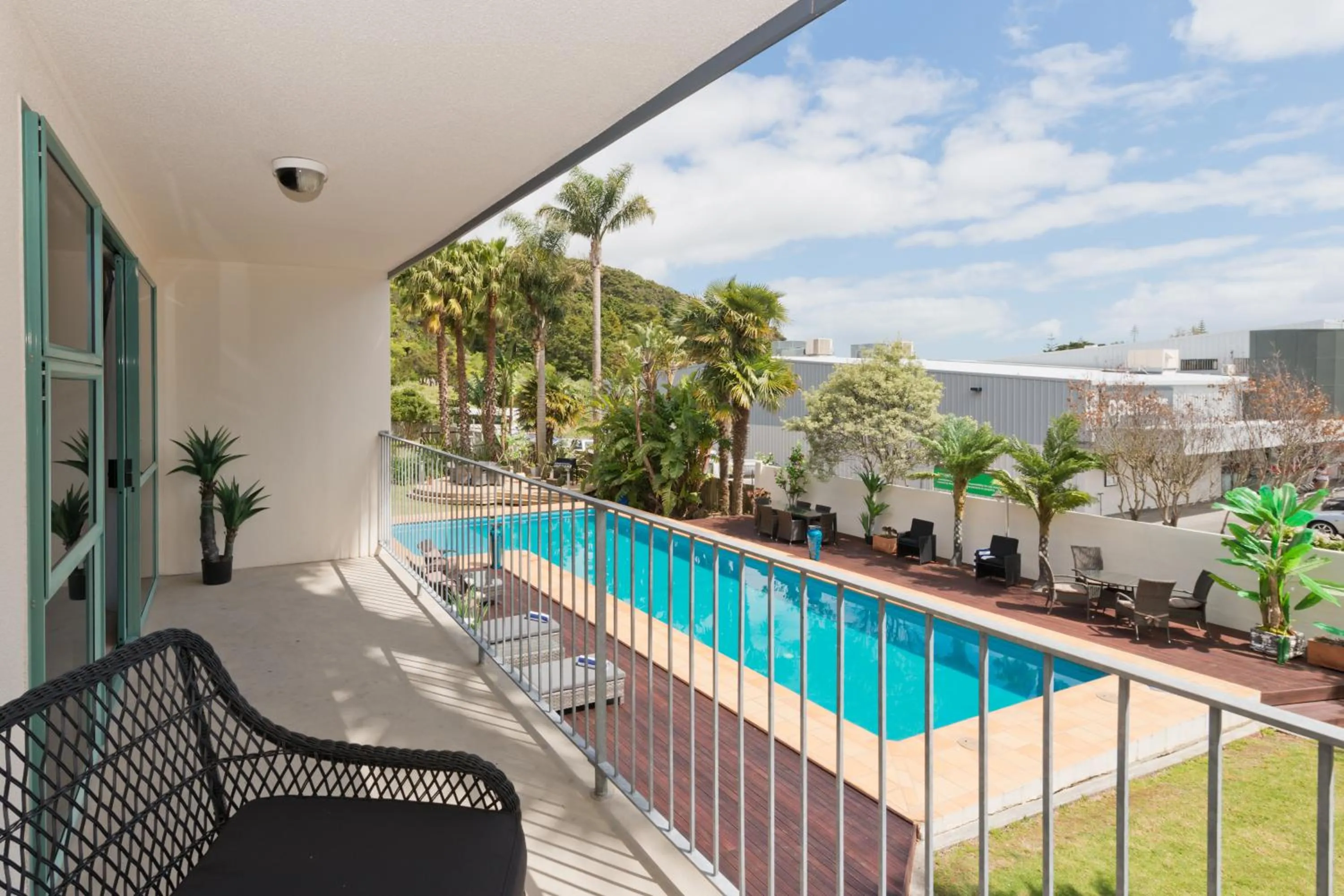 Patio in Te Tiriti Motel