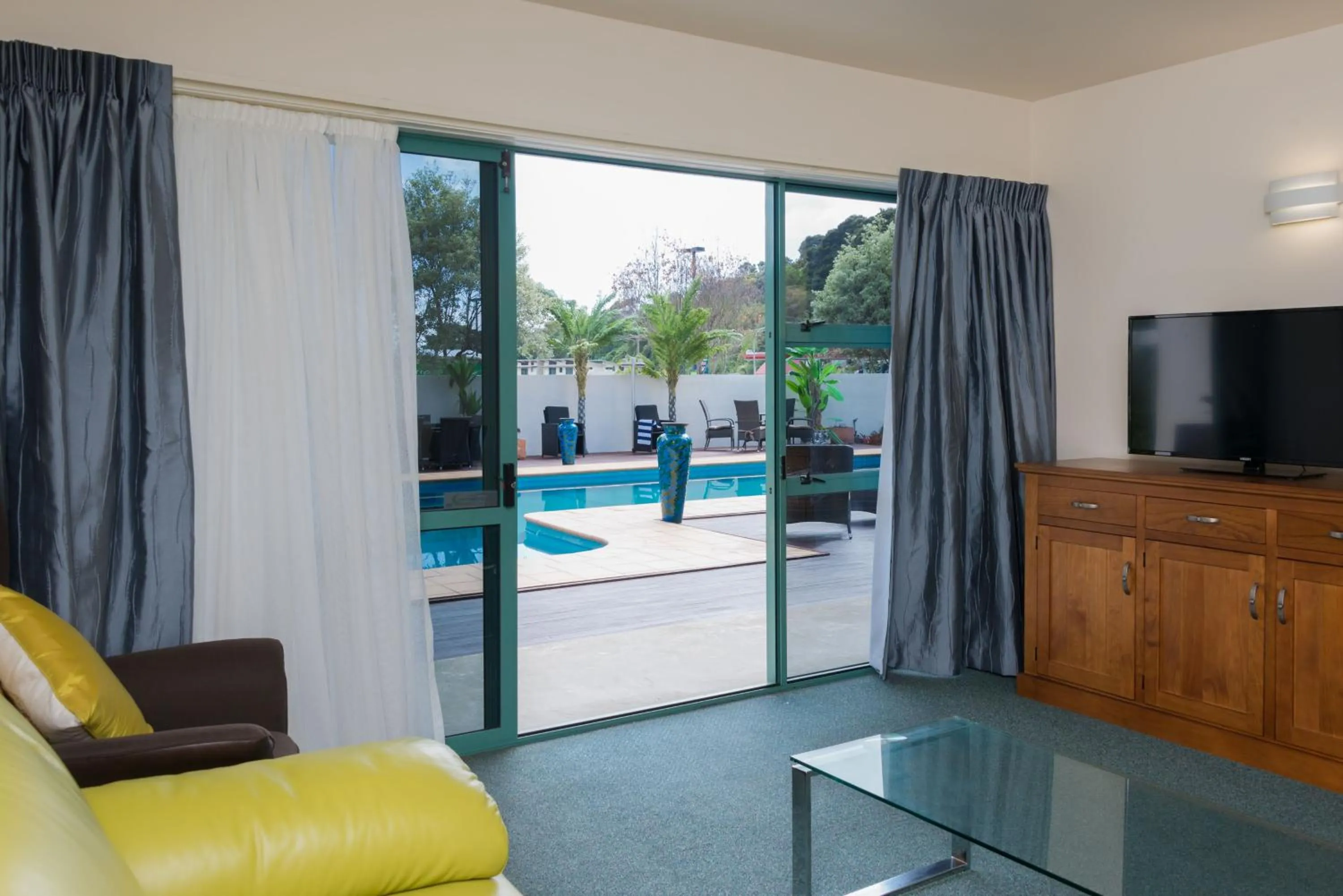 Patio in Te Tiriti Motel