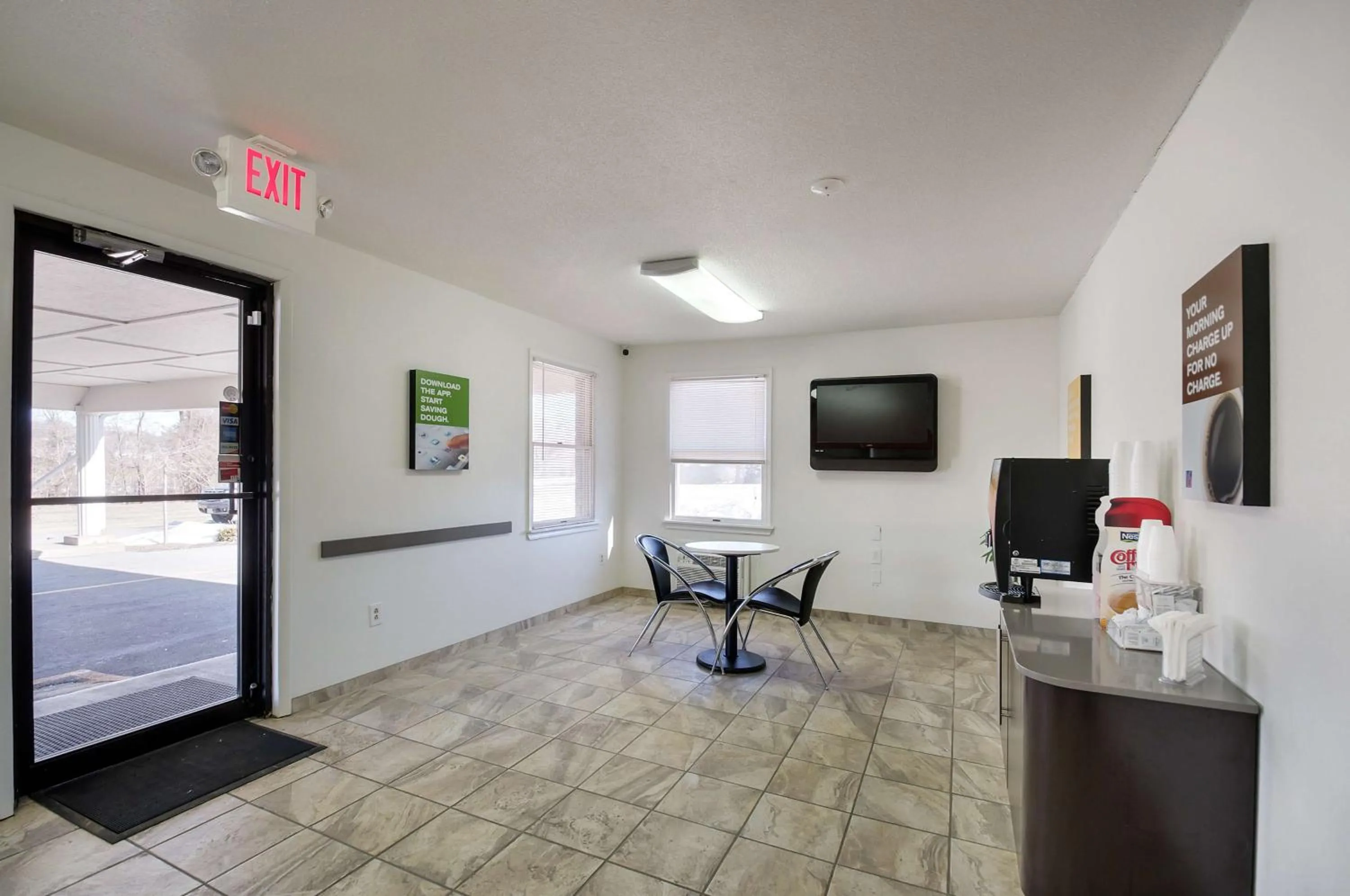 Communal lounge/ TV room in Motel 6-Charles Town, WV