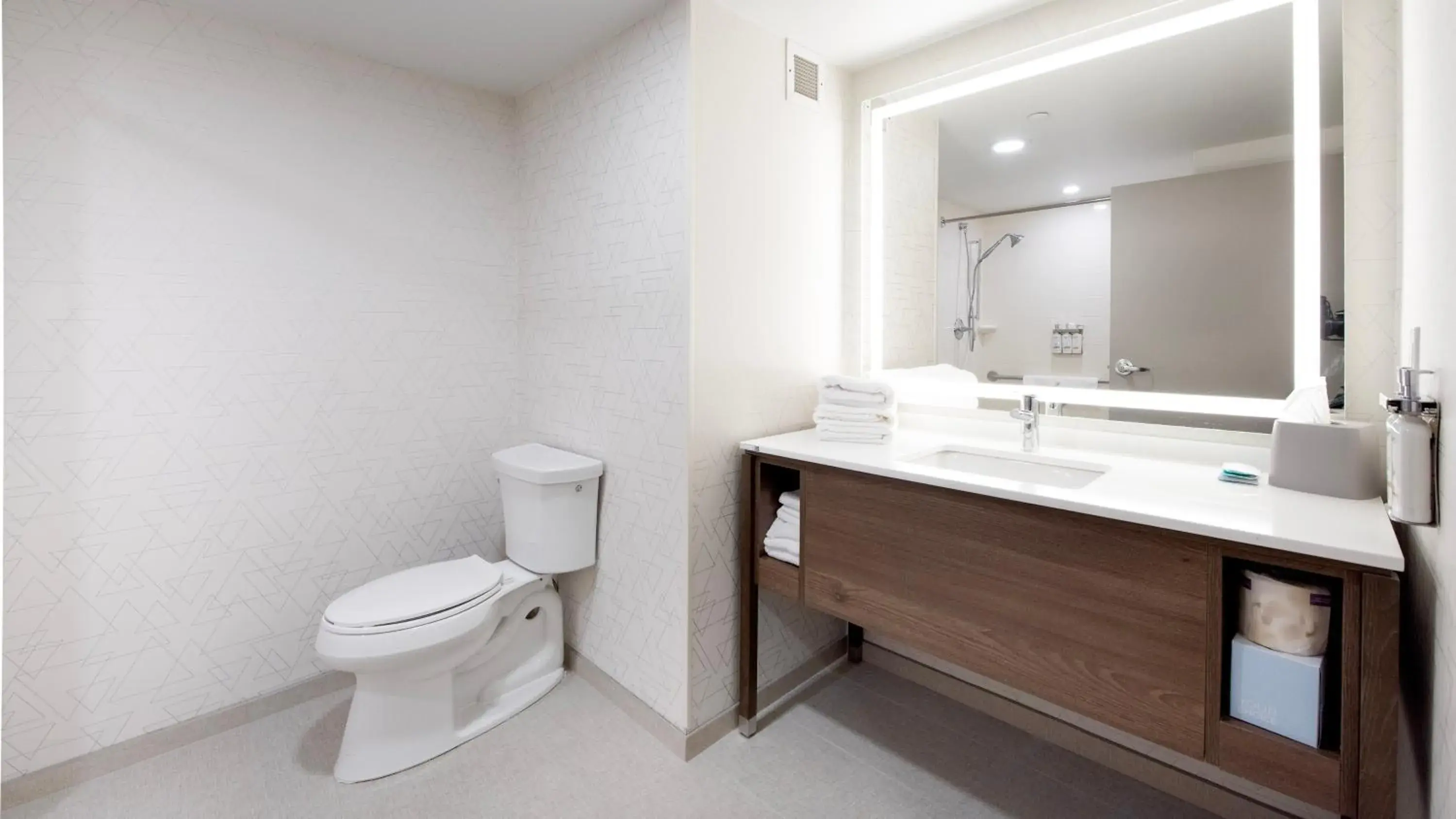 Bathroom in Holiday Inn Express Hotel & Suites Waterloo - St. Jacobs Area, an IHG Hotel Bathroom in Holiday Inn Express Hotel & Suites Waterloo - St. Jacobs Area, an IHG Hotel