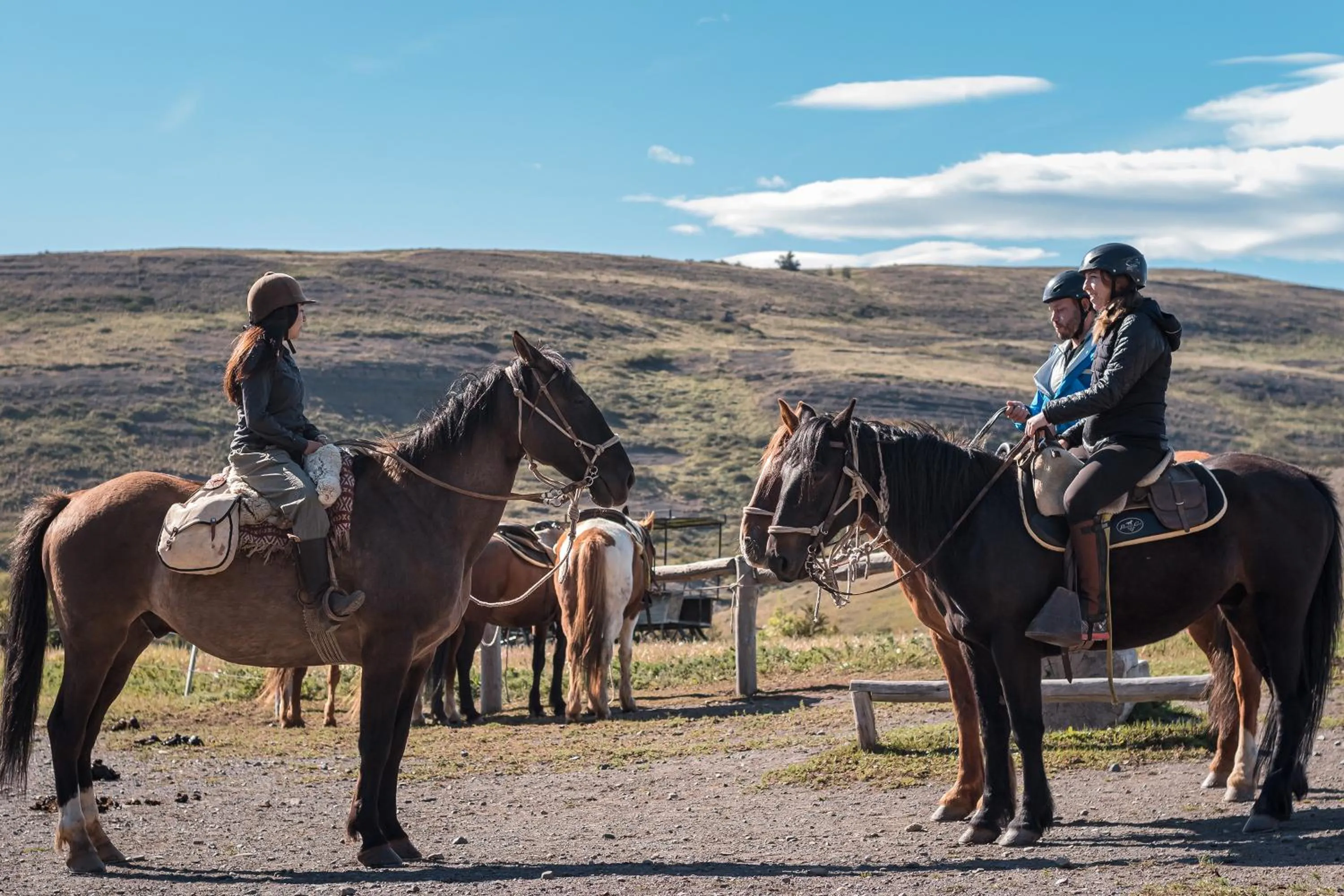 Horse-riding in Hotel Las Torres Patagonia