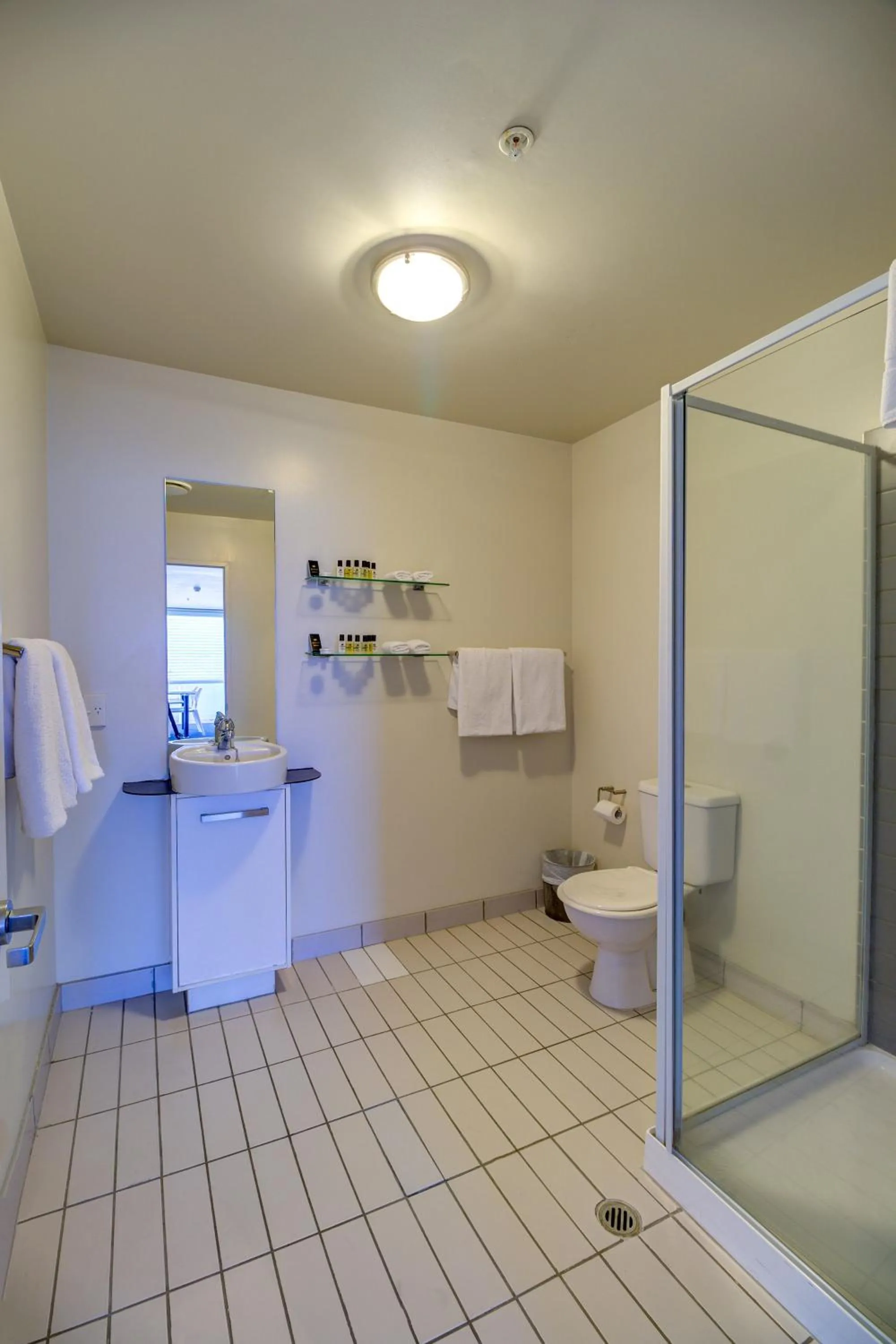 Shower in The Quadrant Hotel & Suites