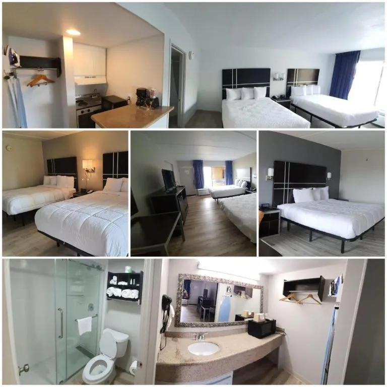 Bed in South Padre Island Lodge