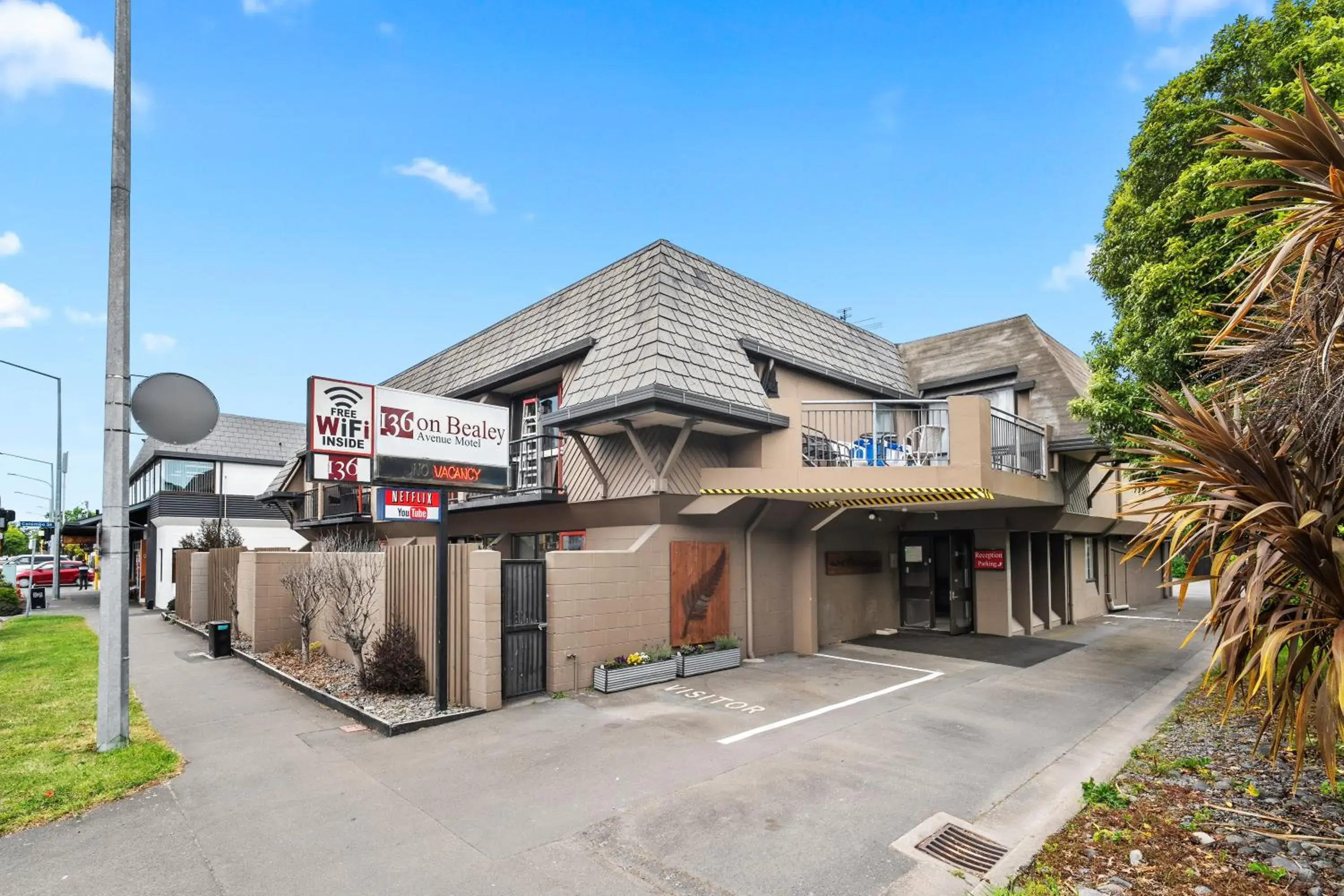 Property building in 136 On Bealey Motel Property building in 136 On Bealey Motel
