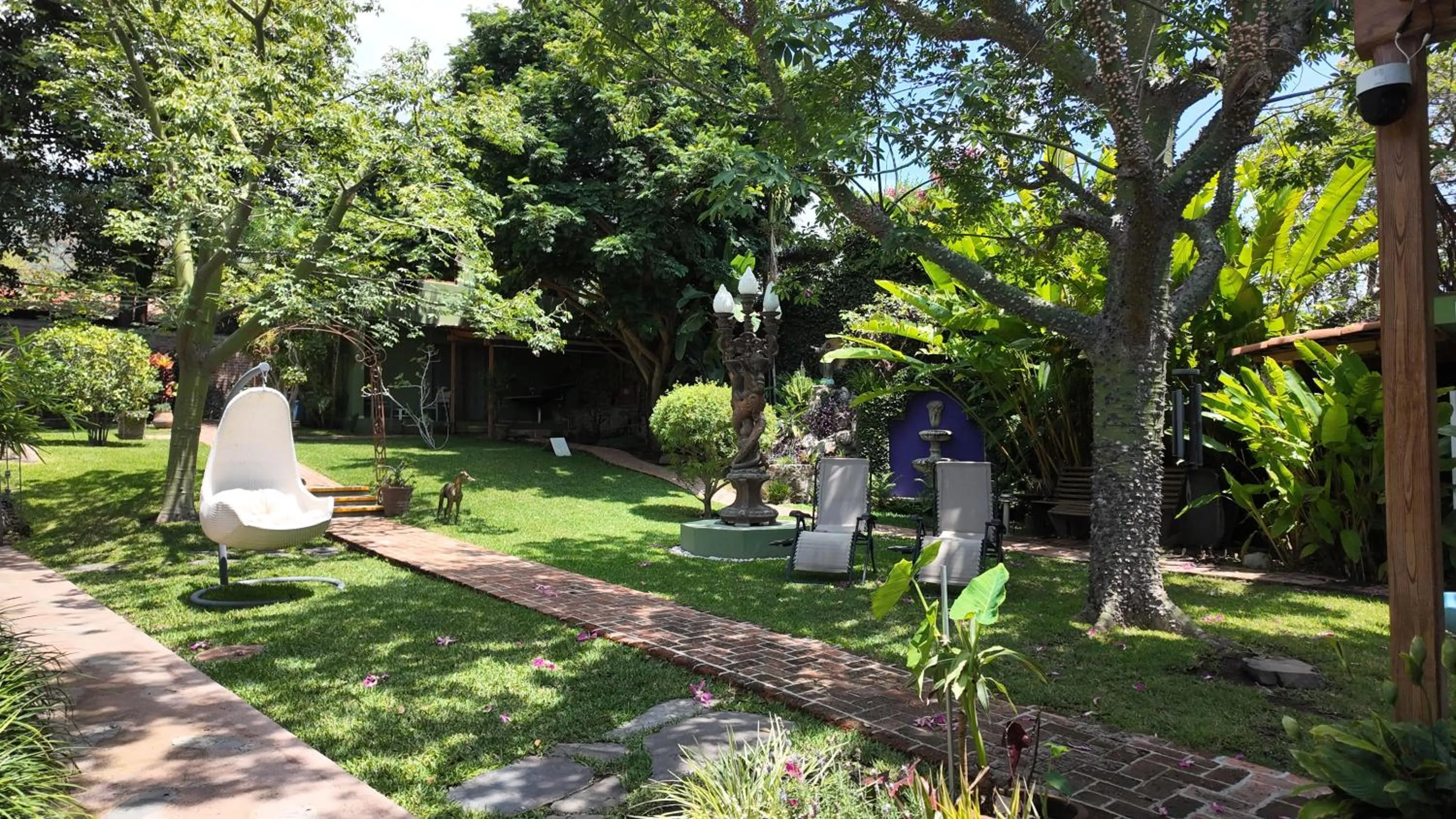 Garden in Hacienda del Lago Boutique Hotel