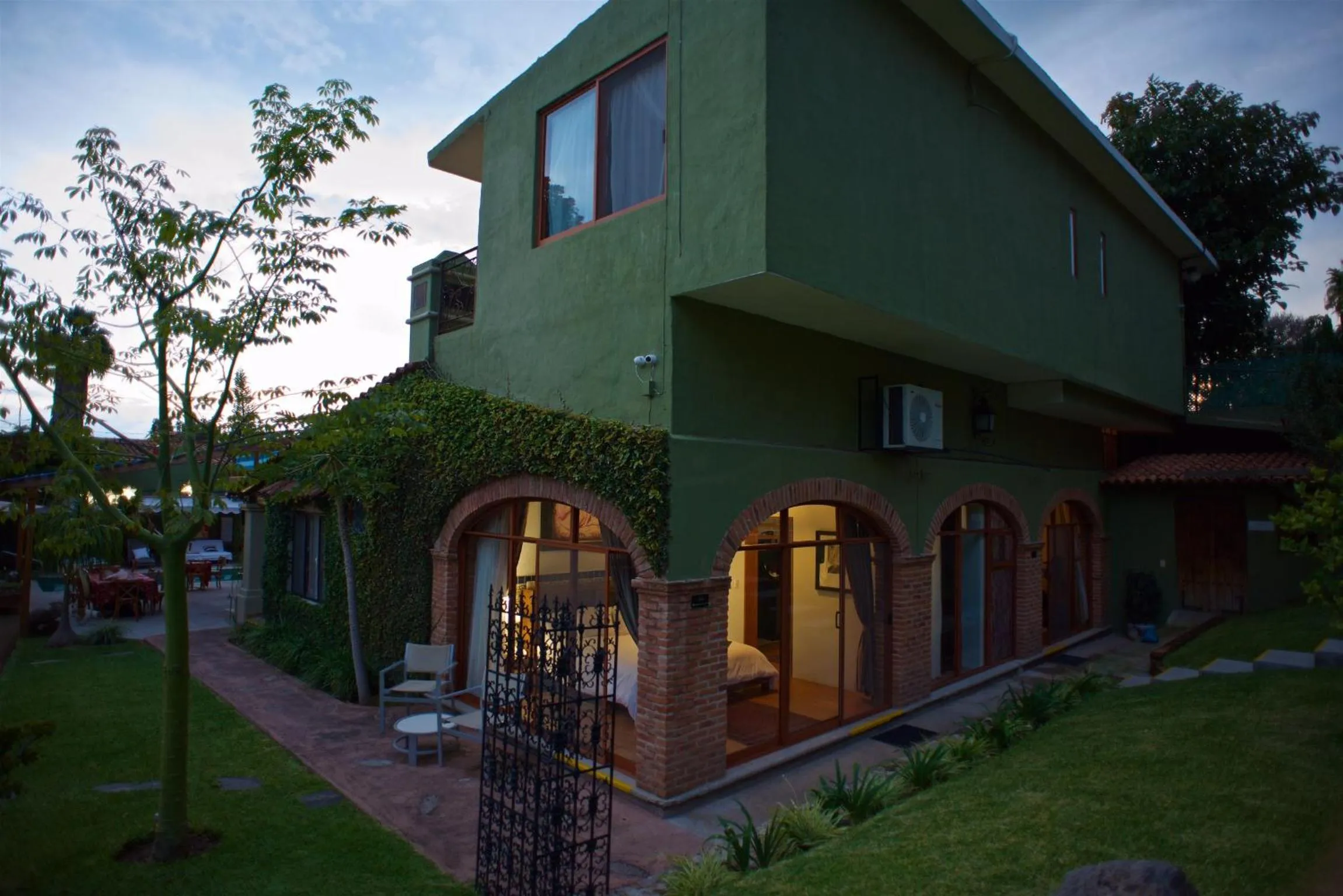 Garden view in Hacienda del Lago Boutique Hotel