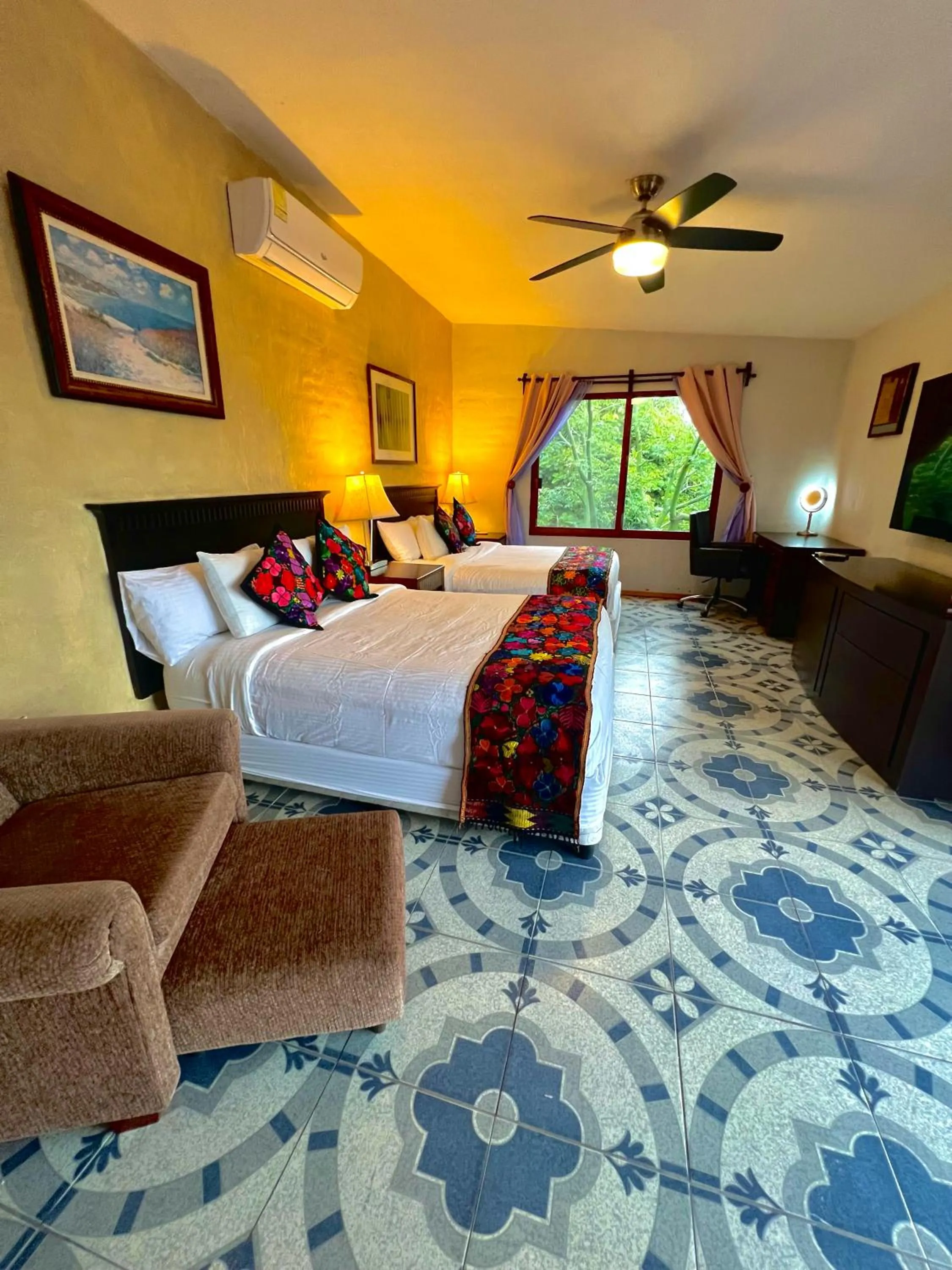 Bed in Hacienda del Lago Boutique Hotel