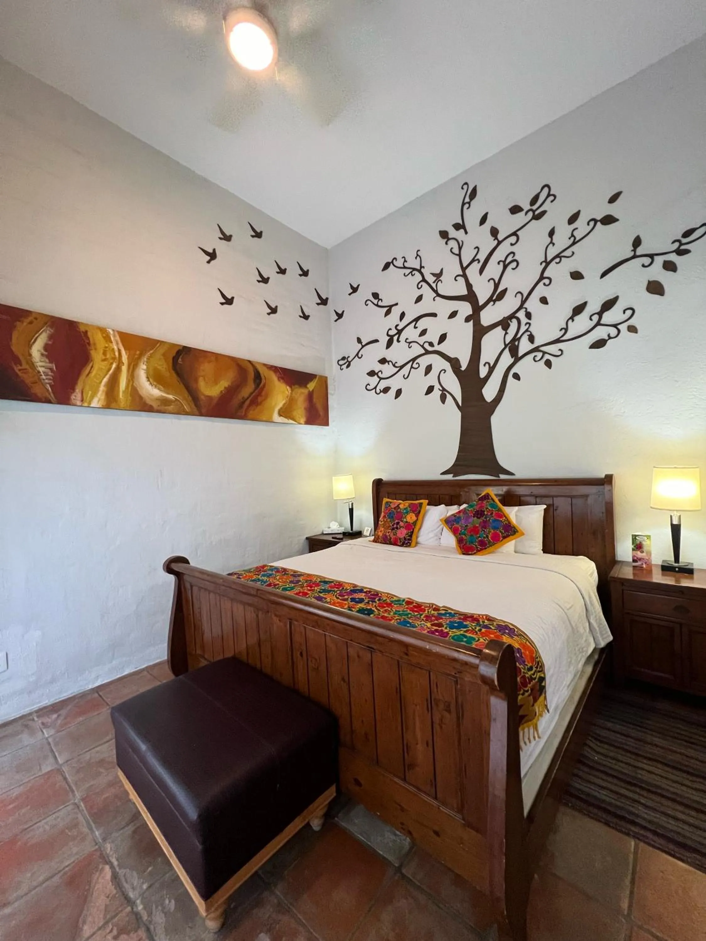 Bed in Hacienda del Lago Boutique Hotel