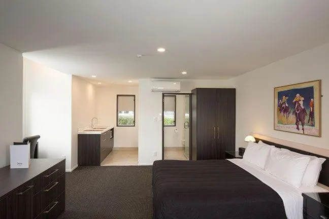 Bed in Pavilions Hotel