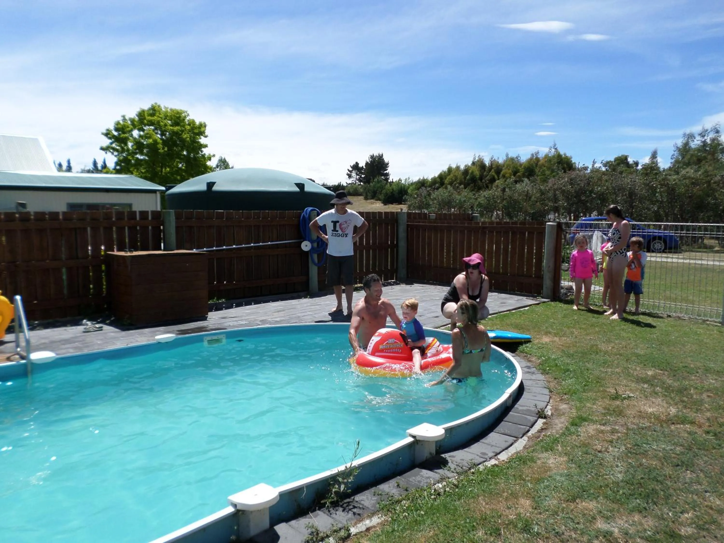 Swimming pool in Central Chalets Ltd