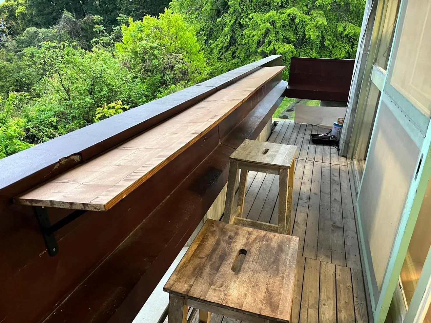 Balcony/Terrace in Amanohashidate Youth Hostel