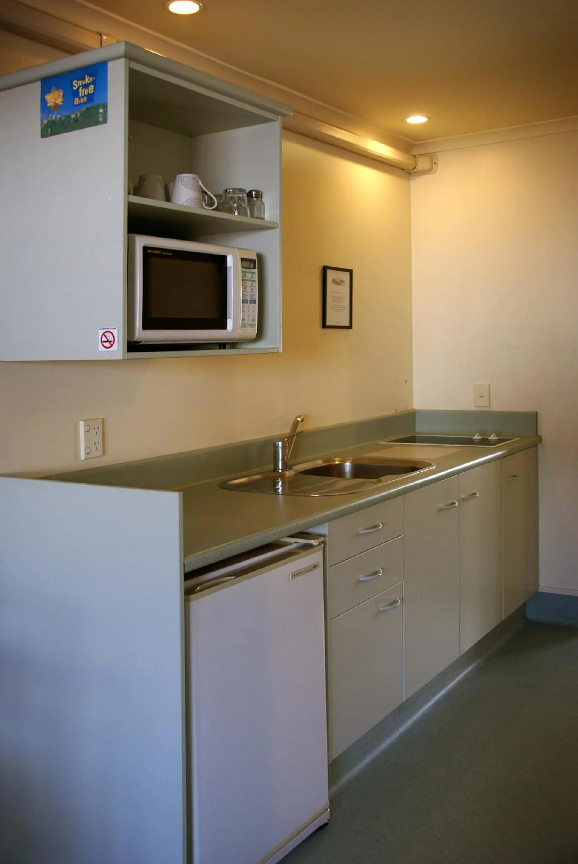 Kitchen or kitchenette in Colonial Lodge Motel