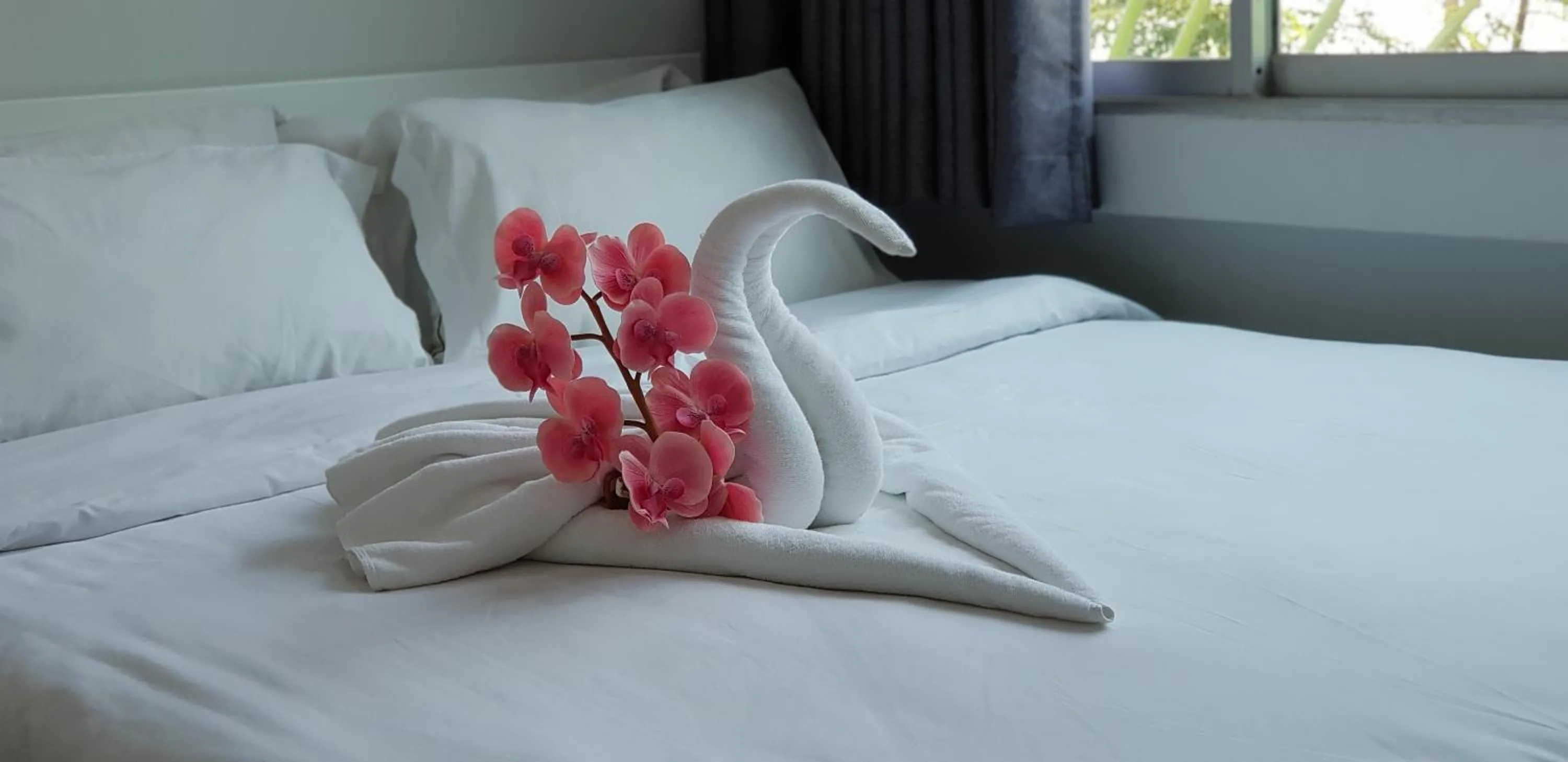 Decorative detail, Bed in NK Guesthouse 2