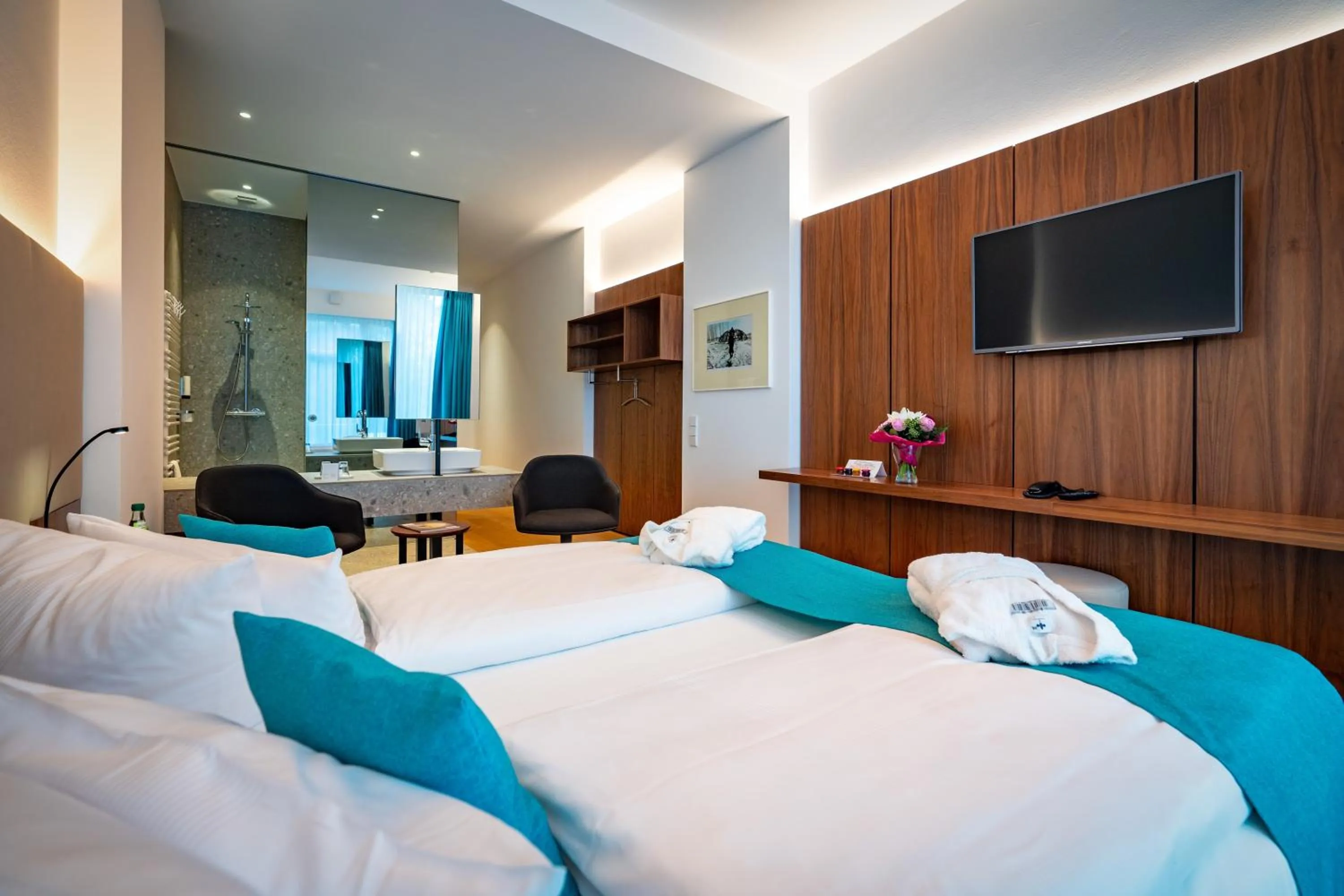 TV and multimedia, Bed in Hotel an der Therme Bad Sulza