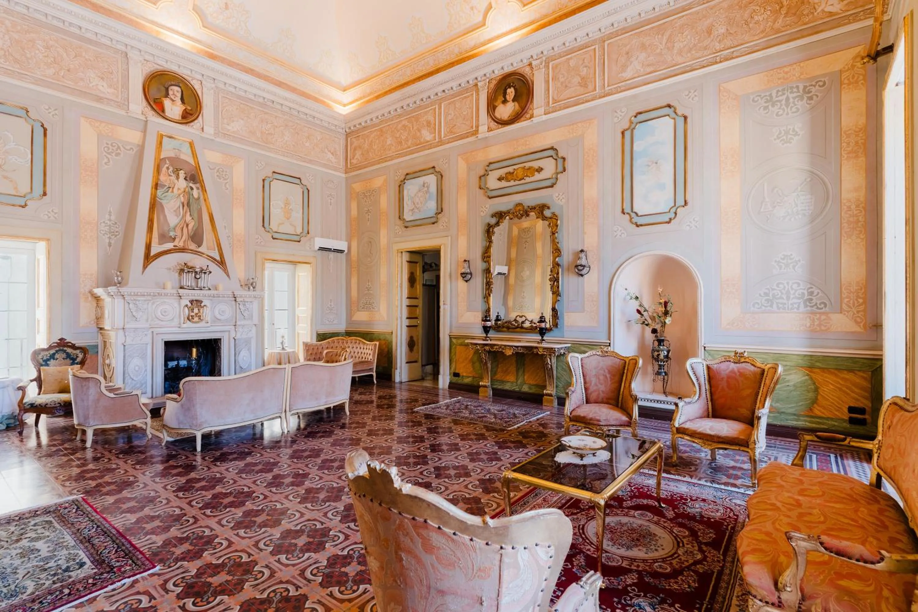 Living room in Palazzo De Castro
