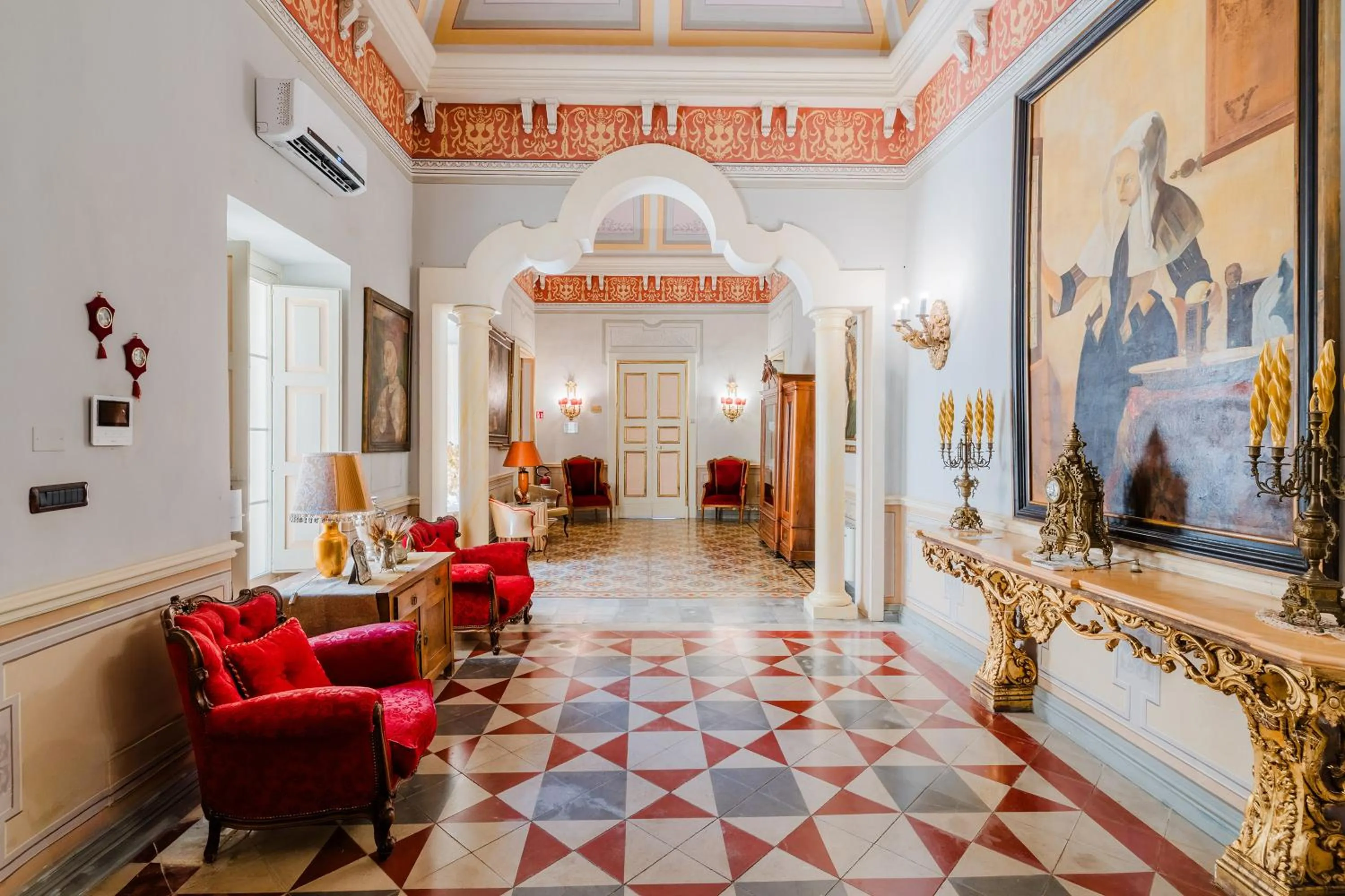 Living room in Palazzo De Castro