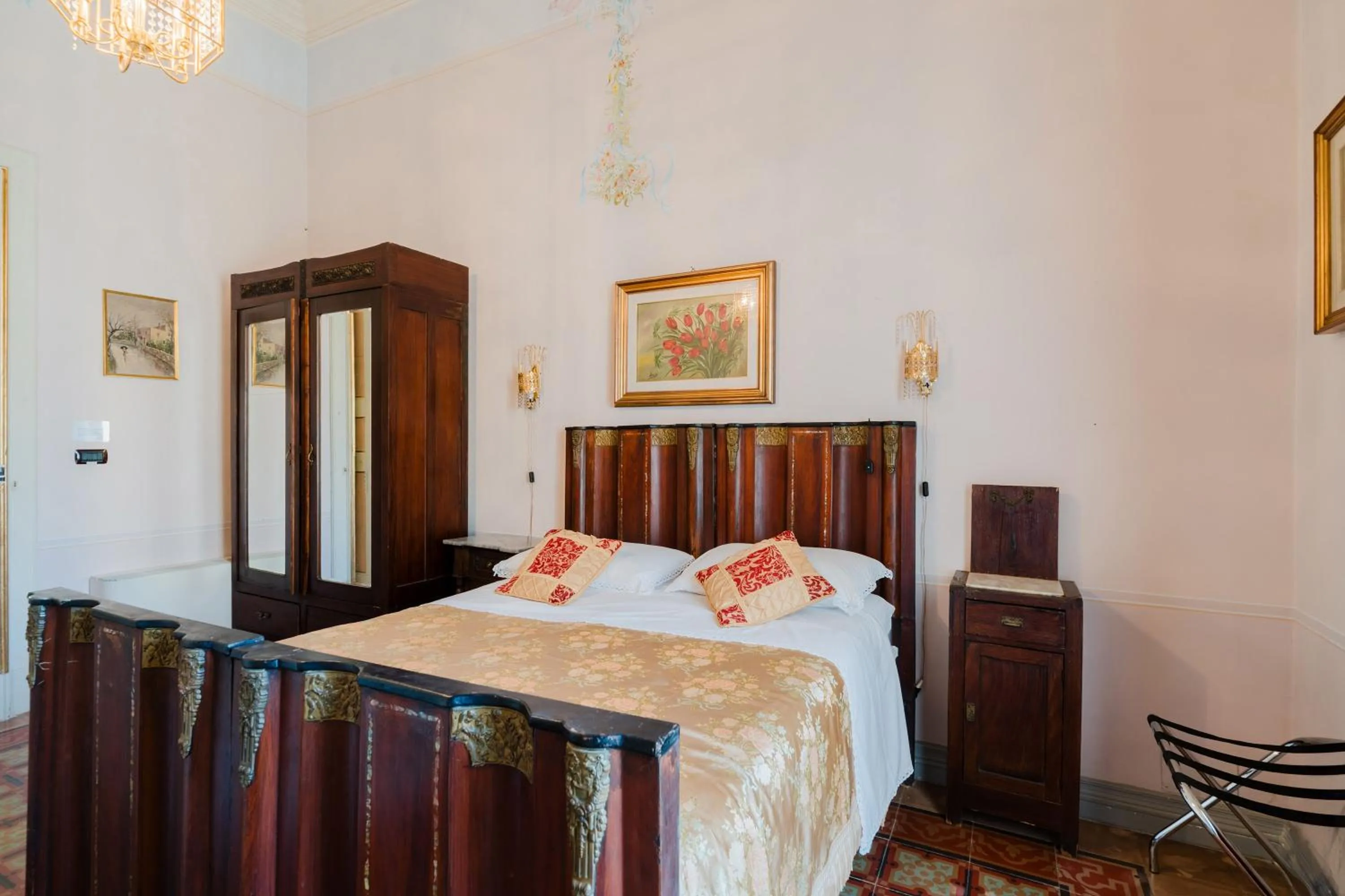 Bed in Palazzo De Castro