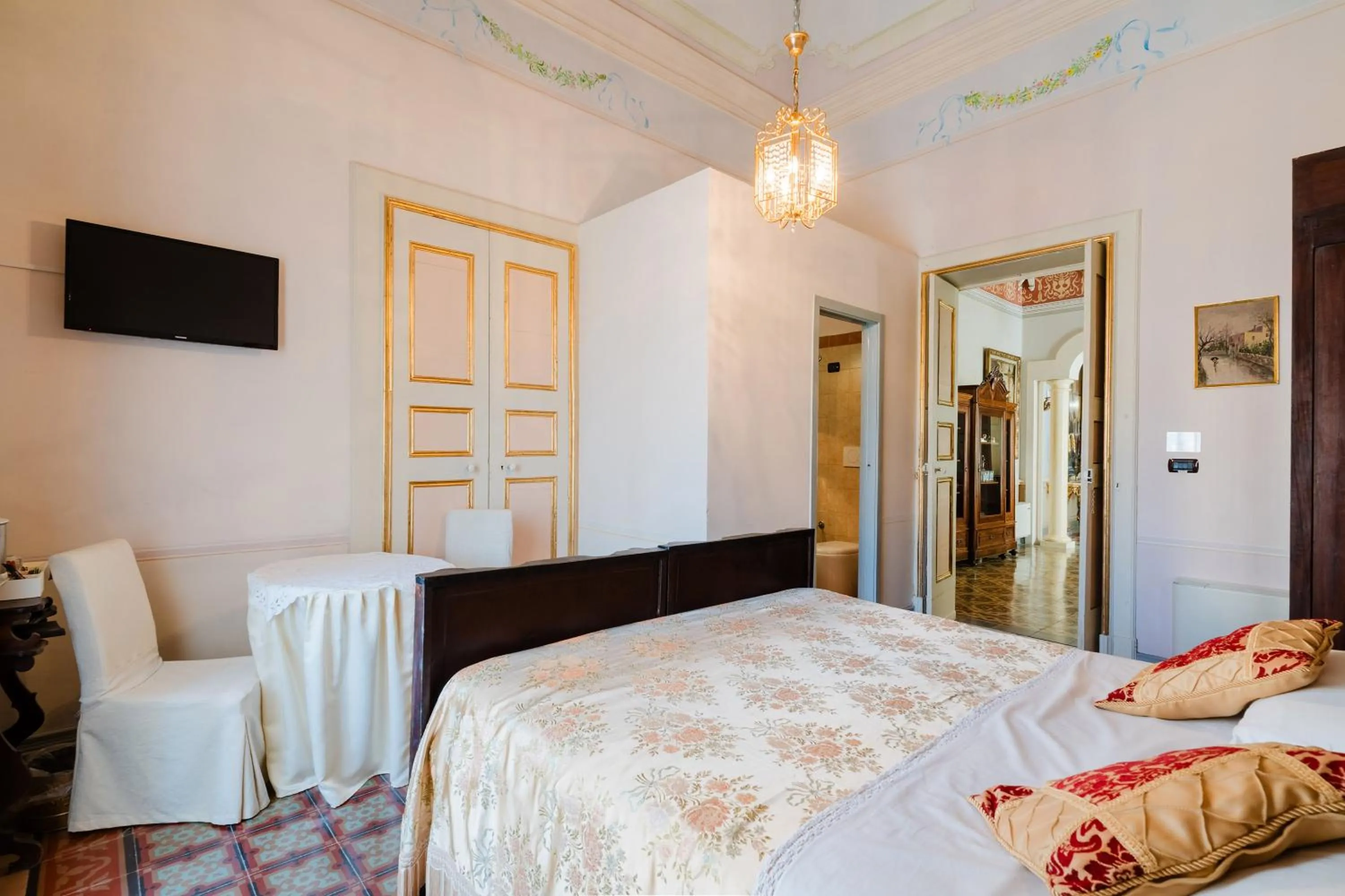 Bed in Palazzo De Castro