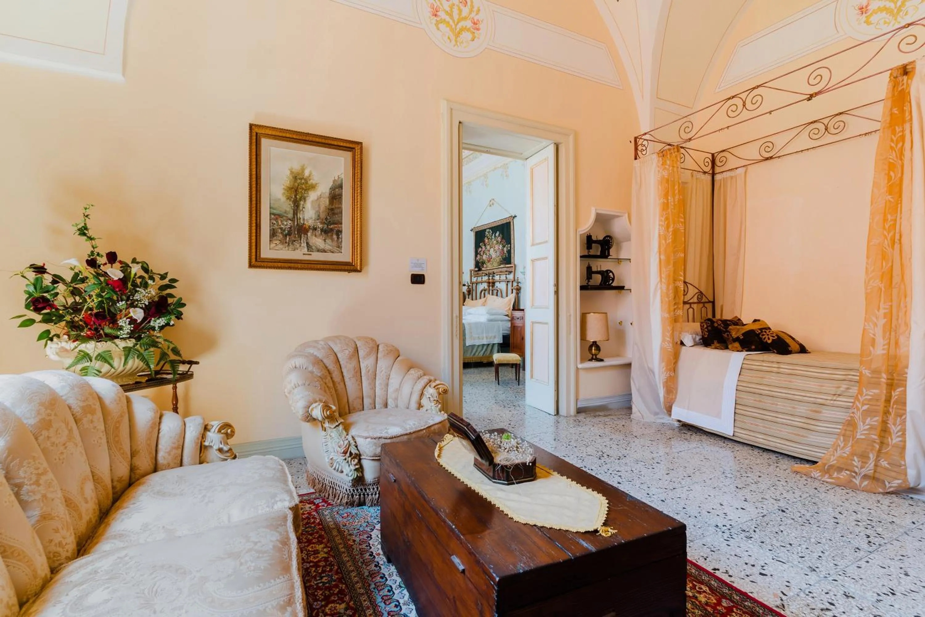 Living room in Palazzo De Castro