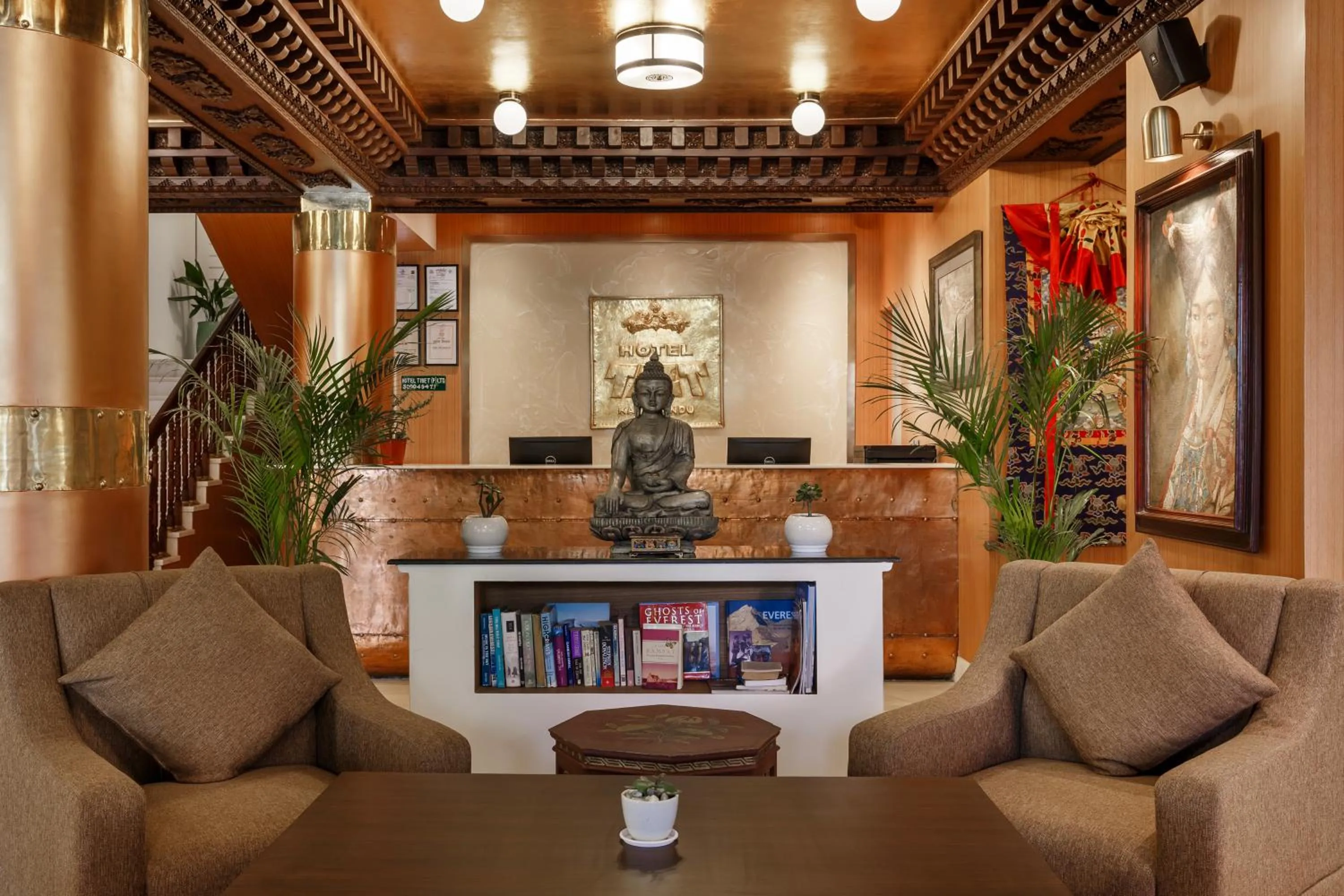 Lobby or reception in Hotel Tibet