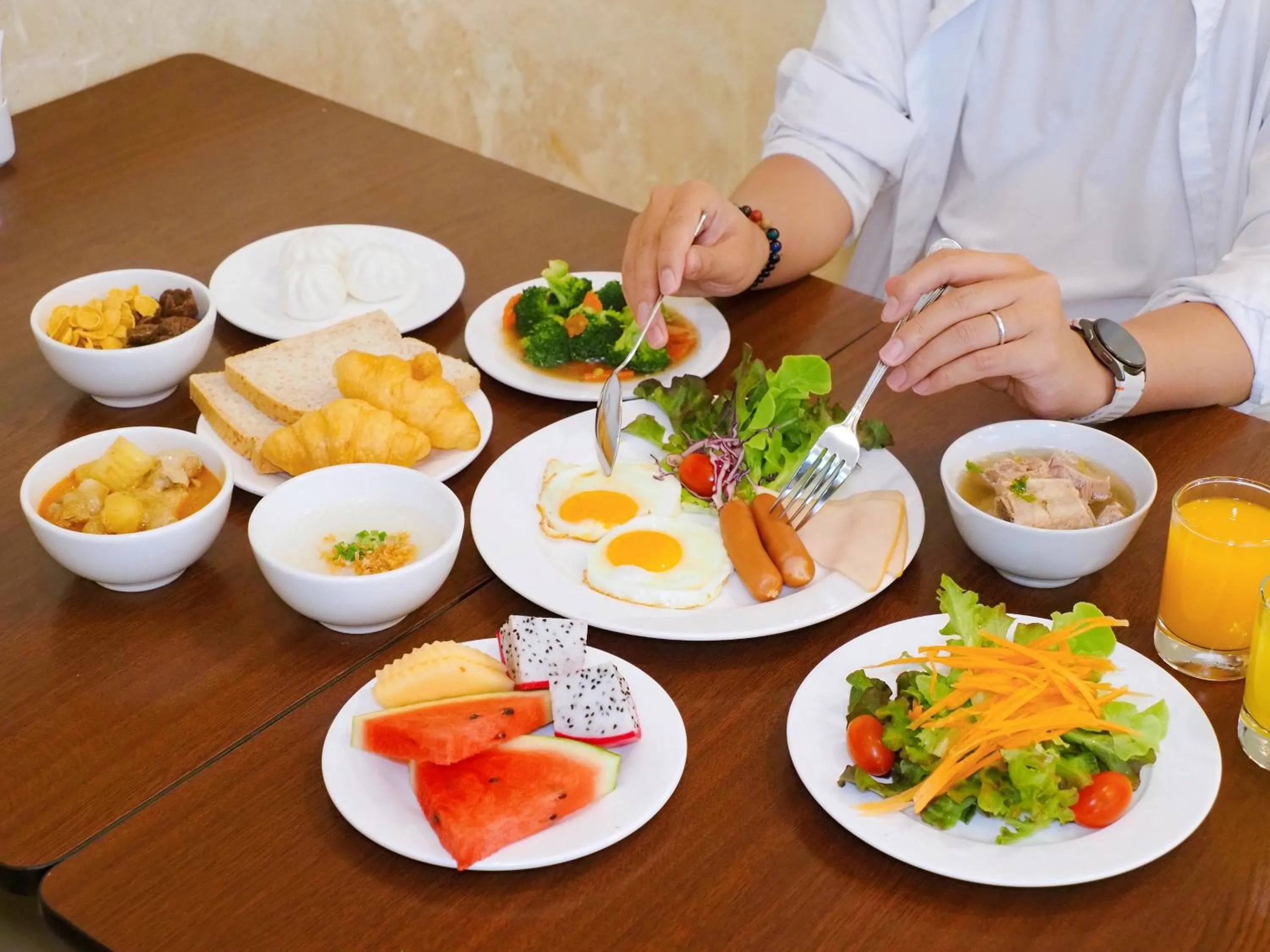 Breakfast in Royal Pavilion Hua Hin