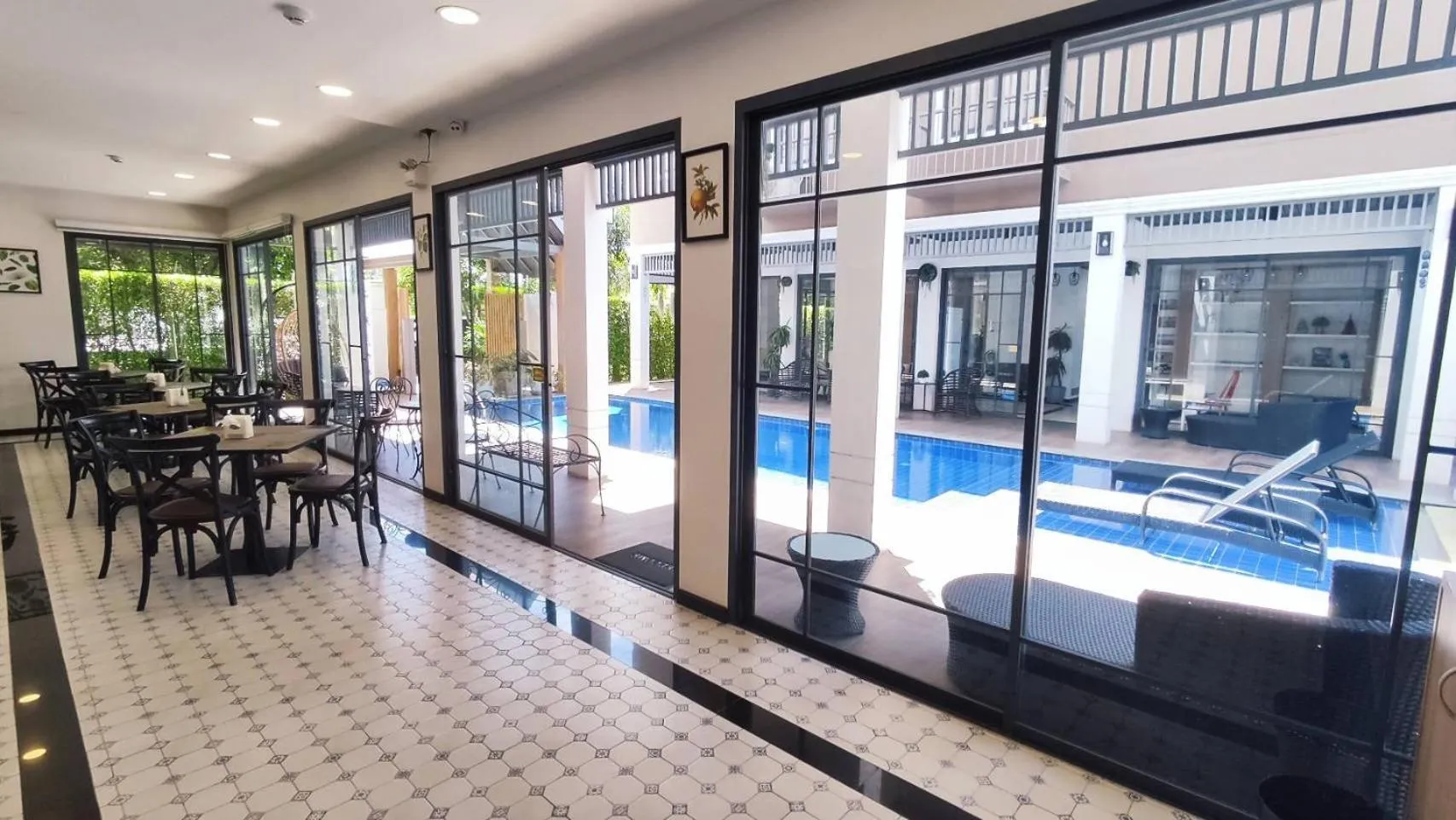 Seating area in Hotel Matana