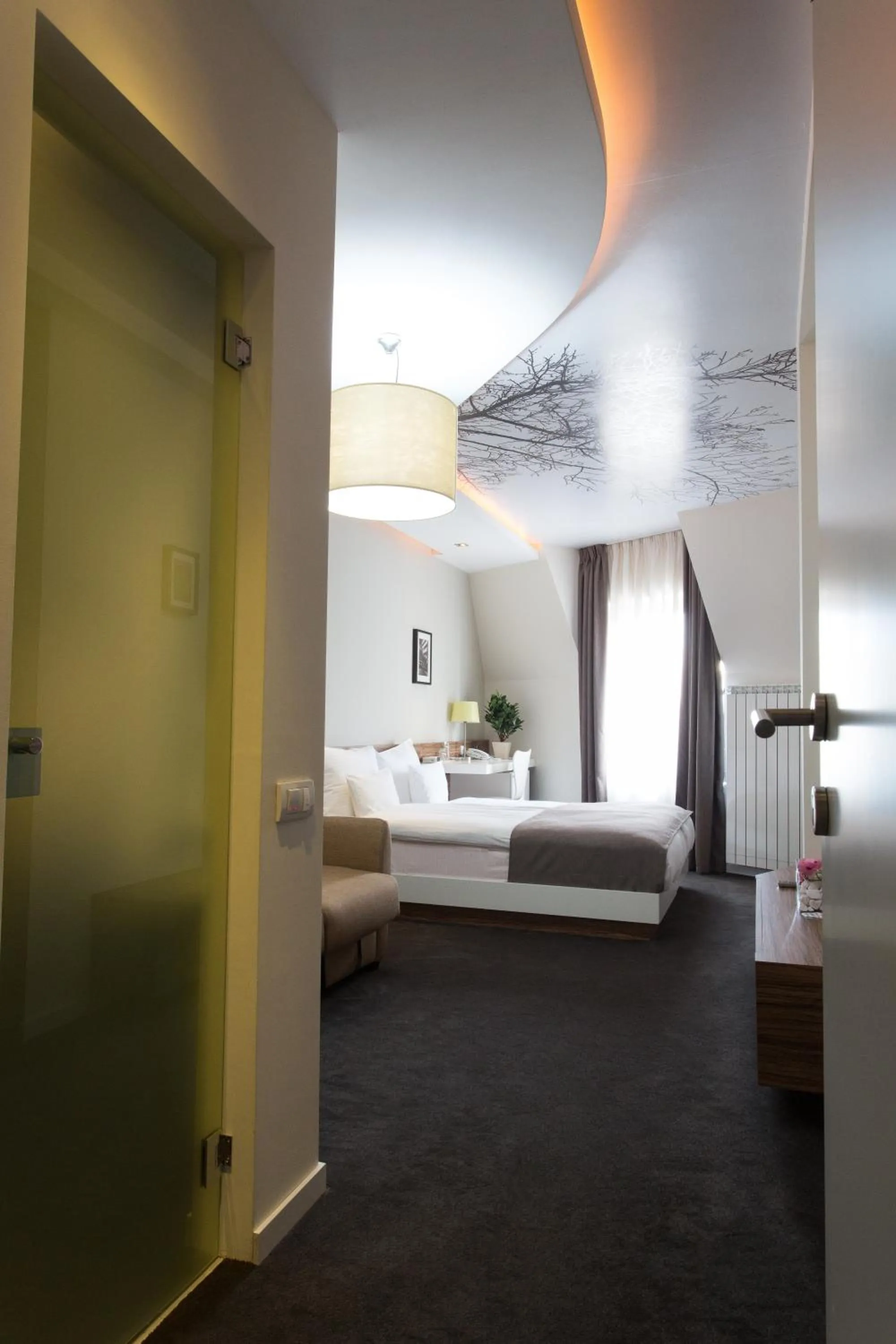 Seating area, Bed in Hotel Sole