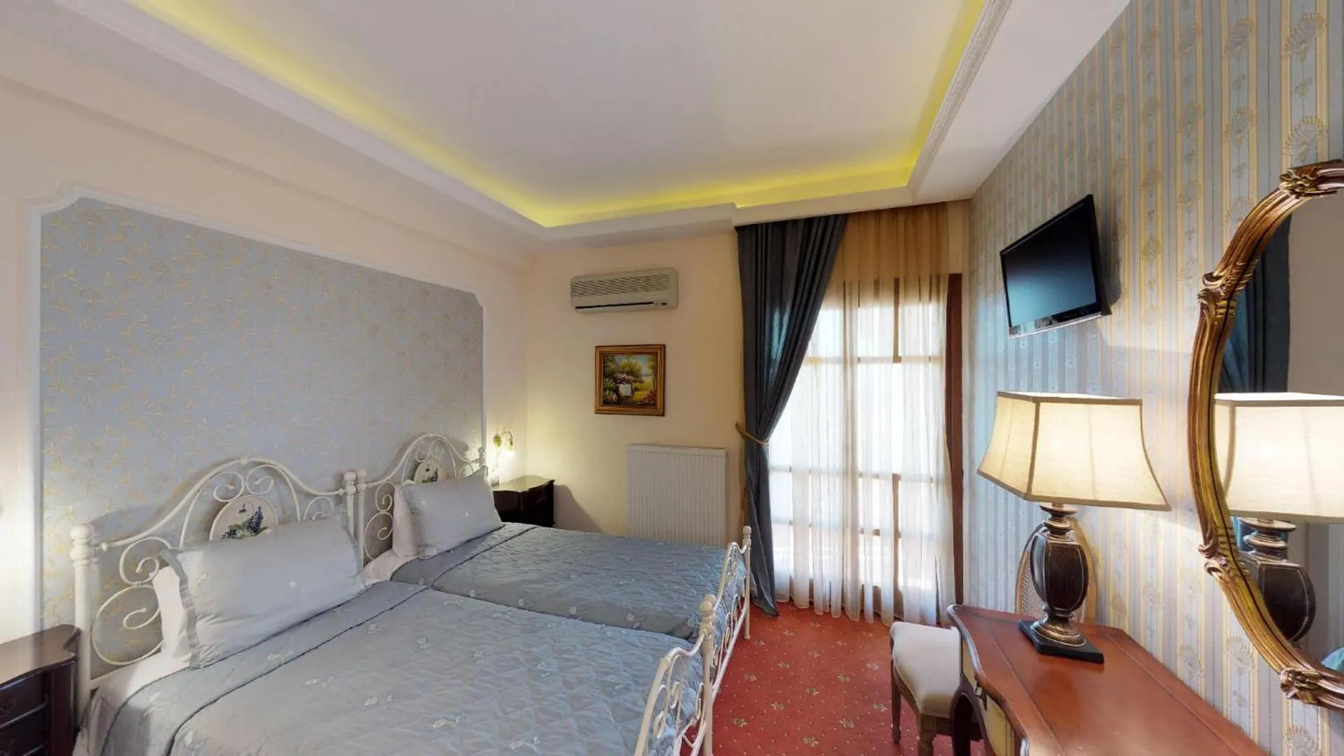 Bed in Hotel Mirto