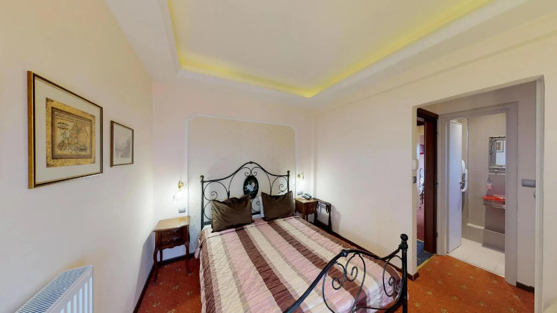 Bed in Hotel Mirto