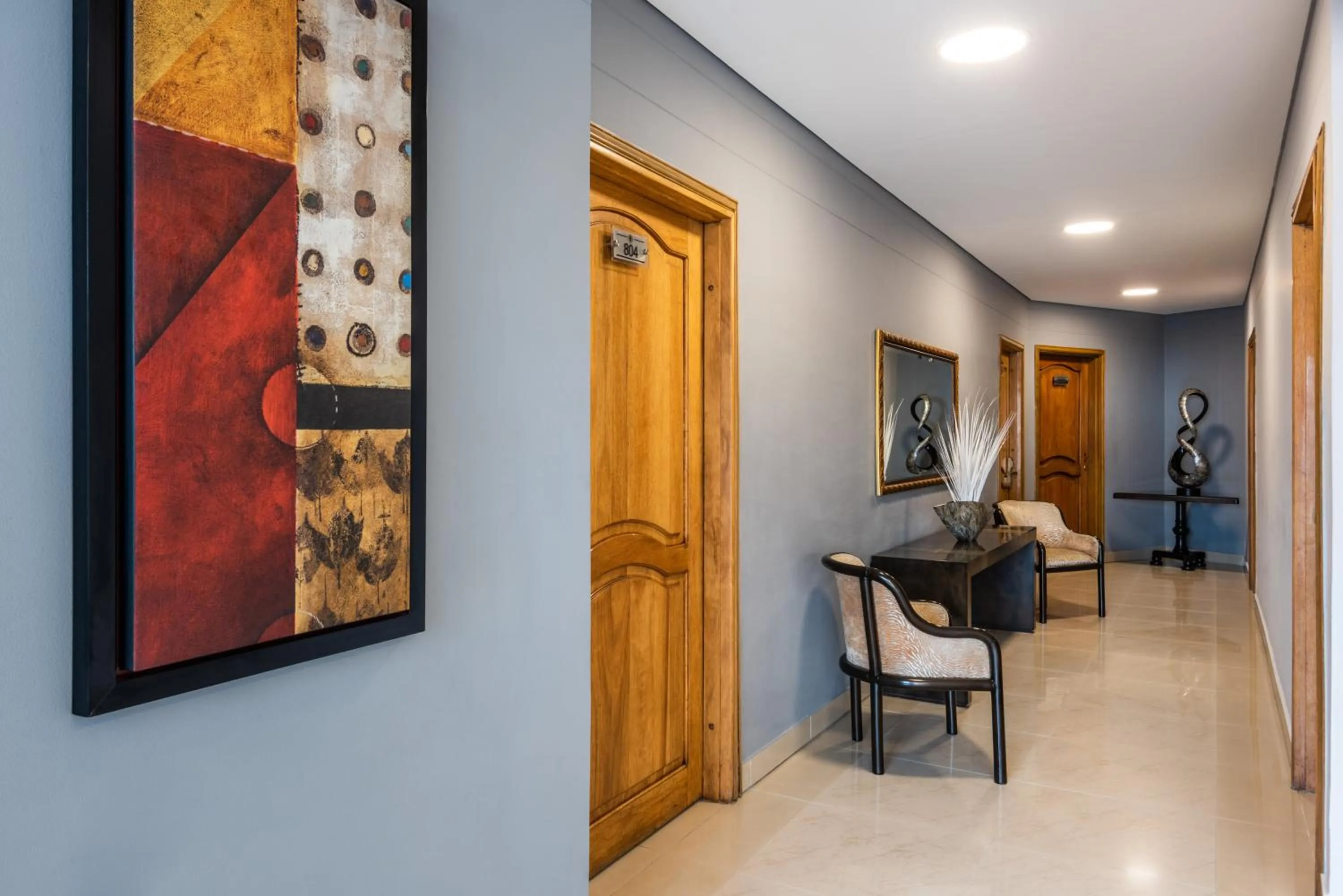 Seating area in Hotel Egina Medellin