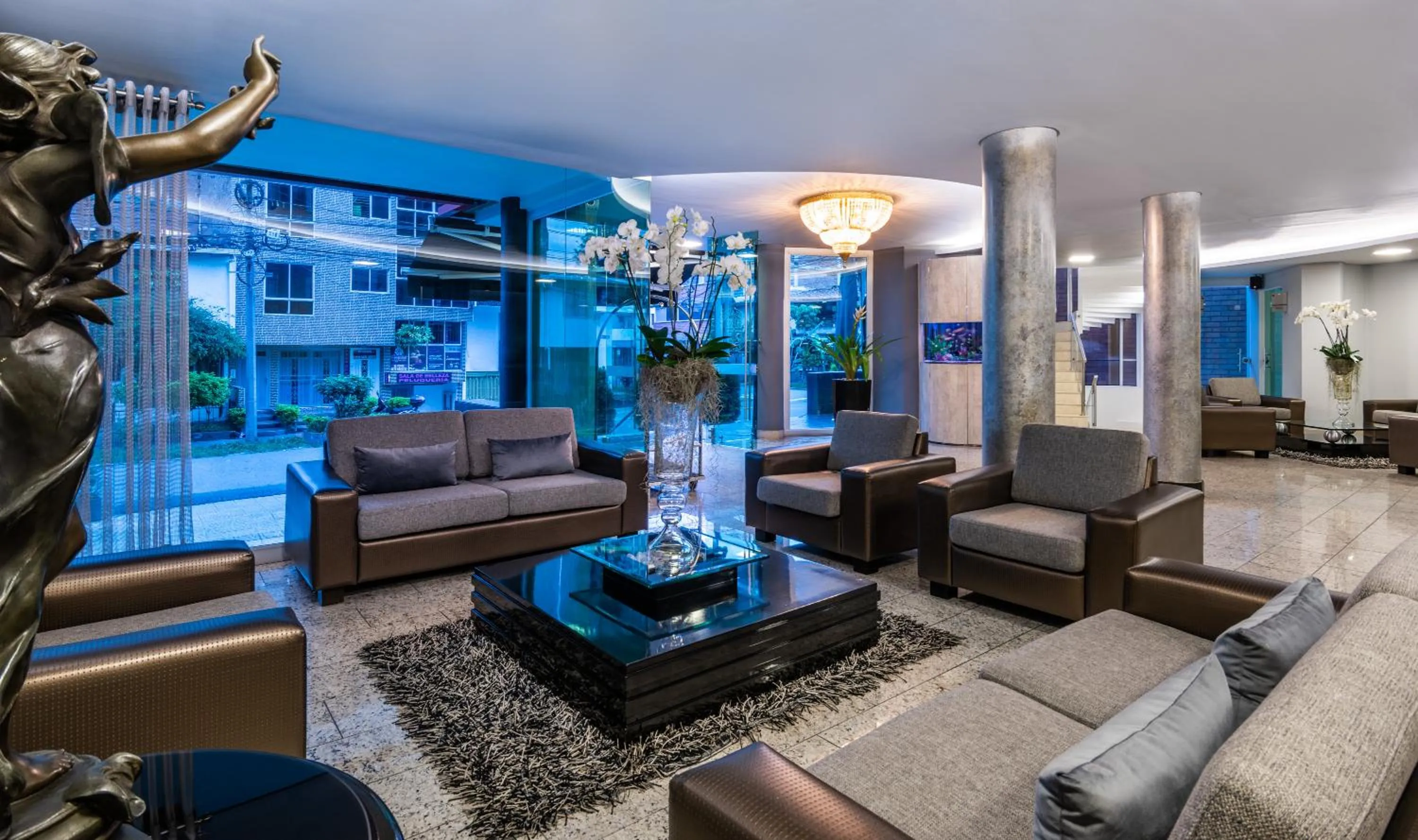 Living room in Hotel Egina Medellin