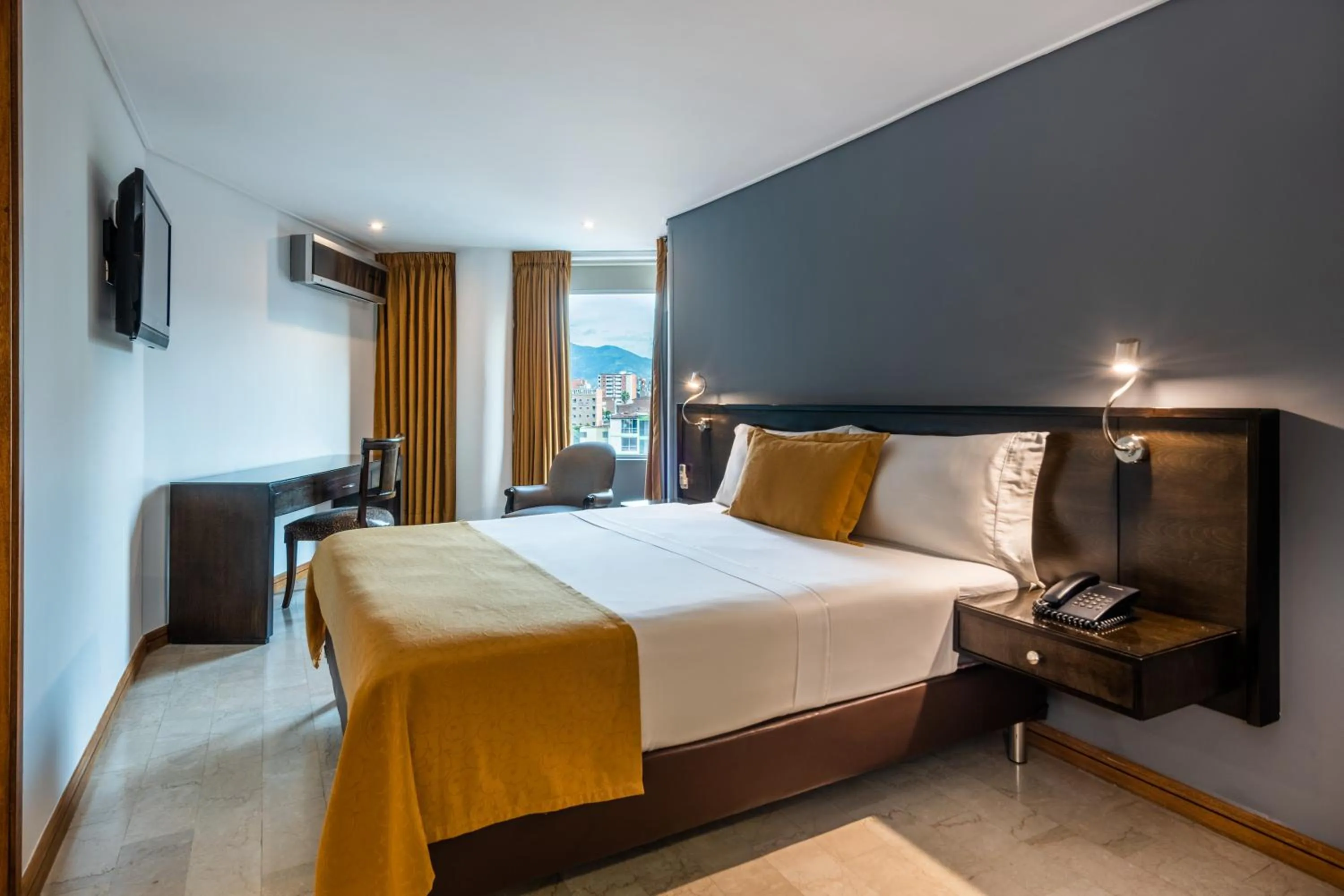 Property building, Bed in Hotel Egina Medellin