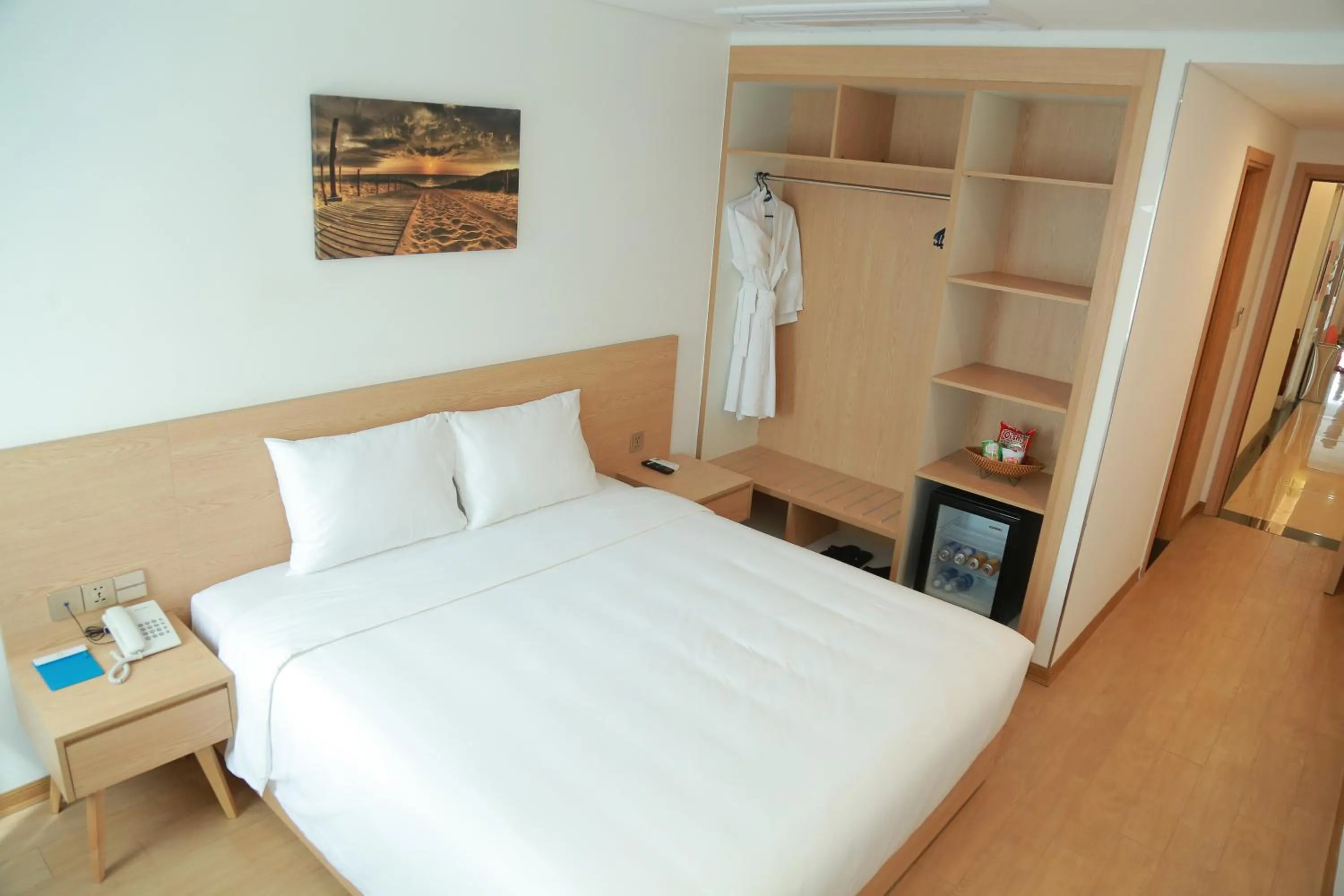 Bed in Gold Boutique Hotel Danang