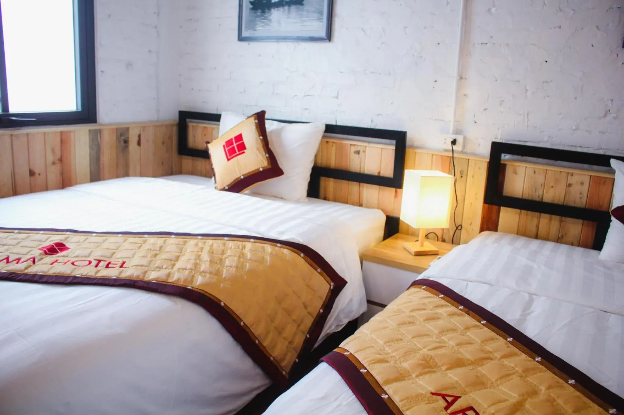 Bed in AROMA Ha Long Hotel Bed in AROMA Ha Long Hotel