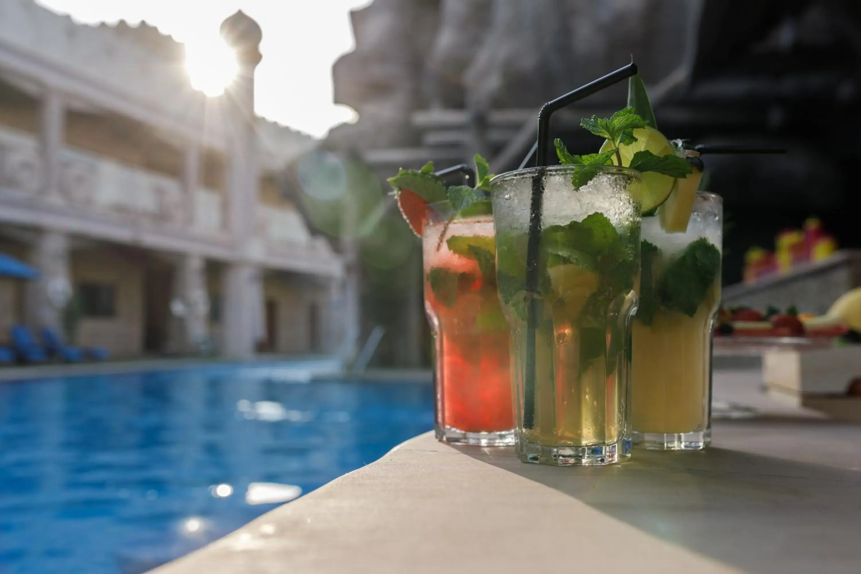 Pool view in Emirates Park Resort Pool view in Emirates Park Resort