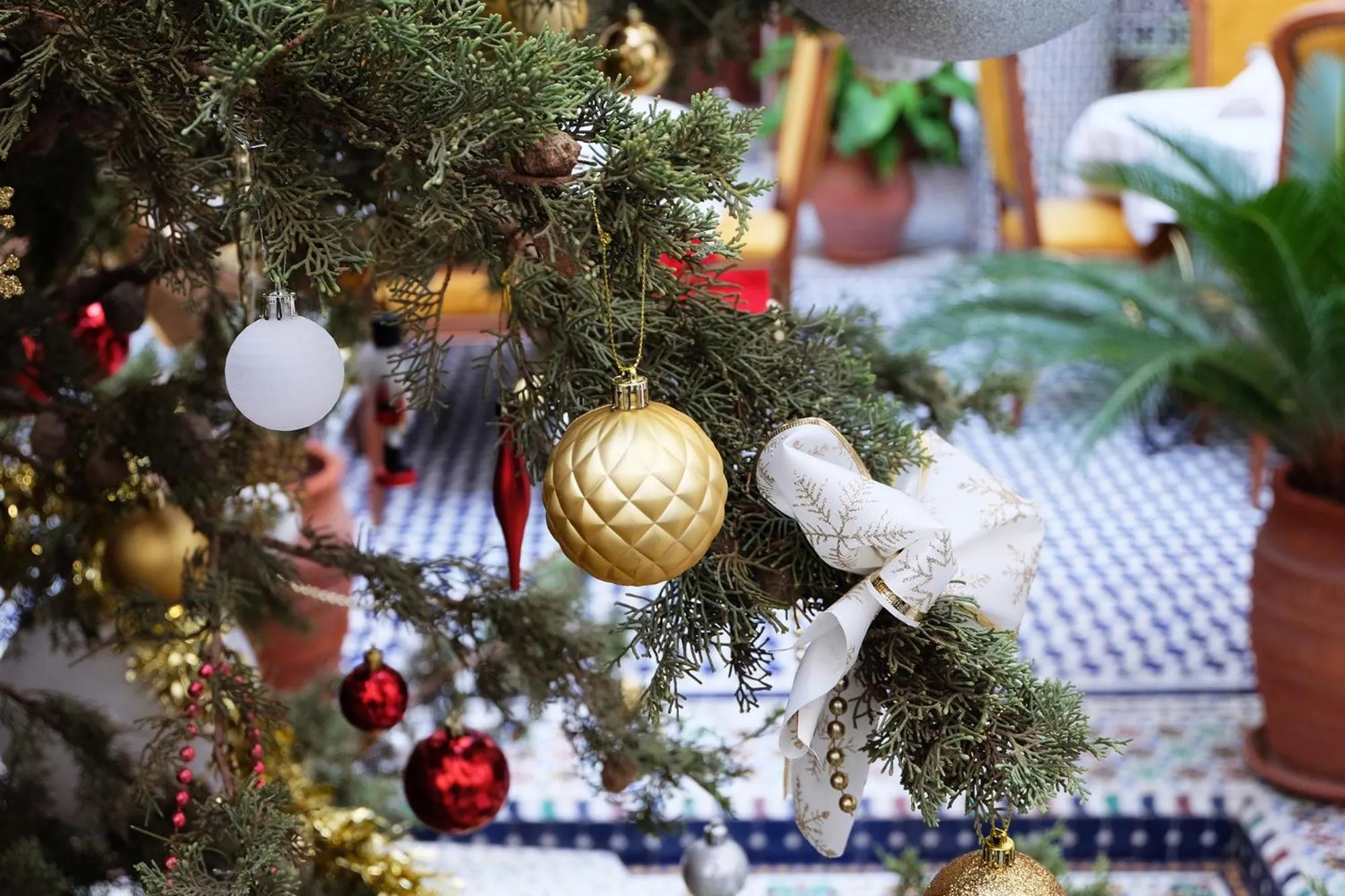 Decorative detail in Riad Alassala Fes