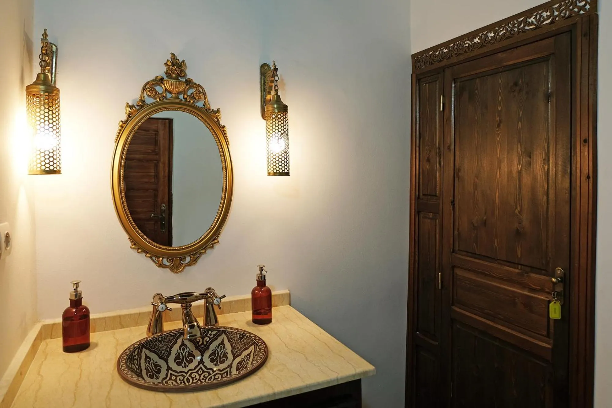 Decorative detail in Riad Alassala Fes