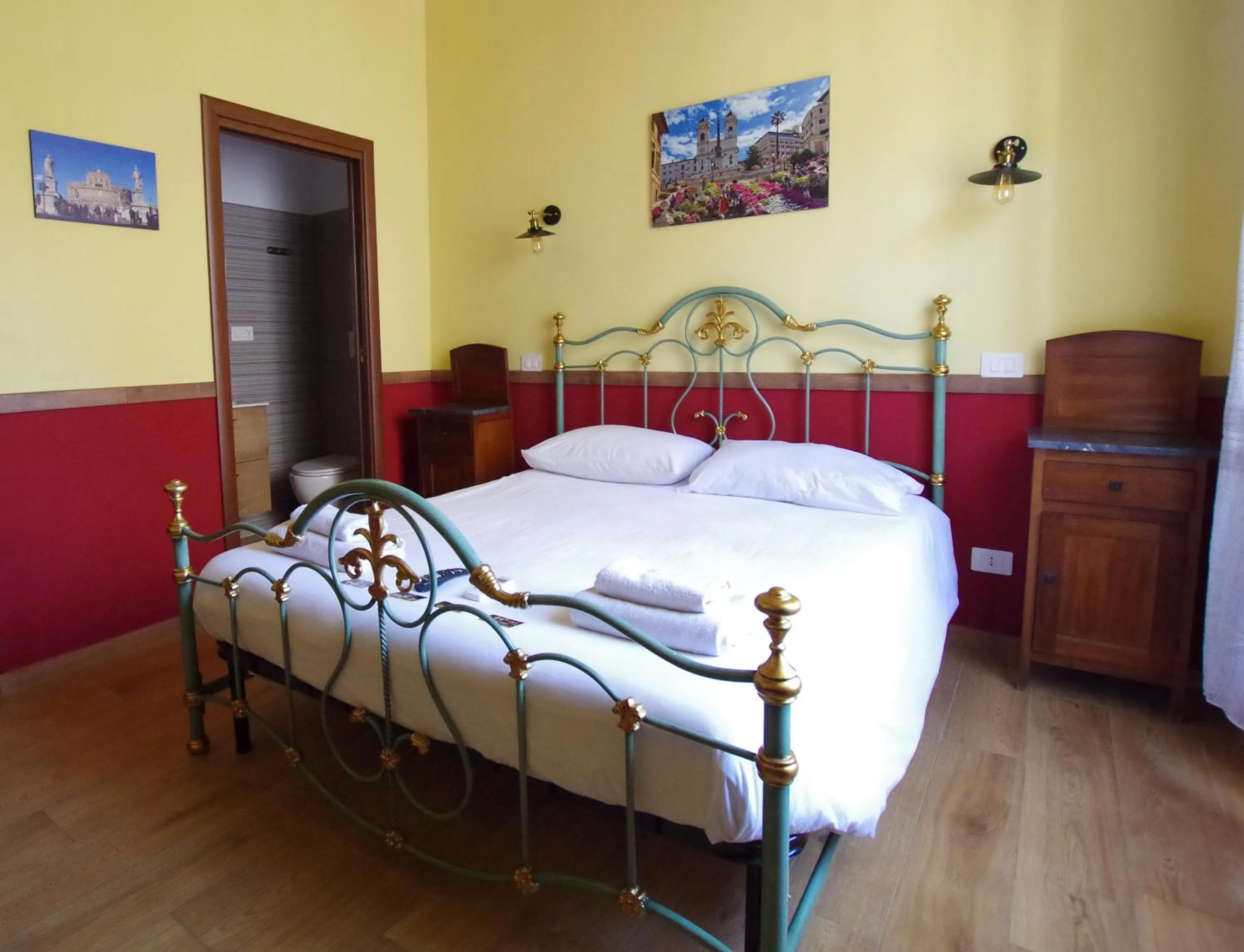 Bed in Old Bakery Rome GuestHouse