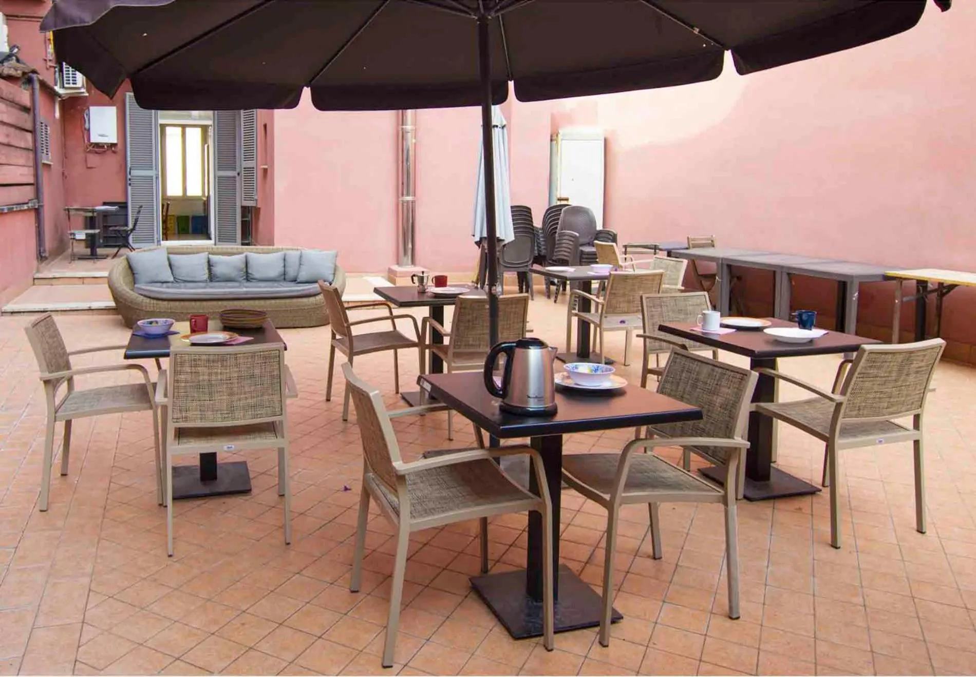 Patio in Old Bakery Rome GuestHouse