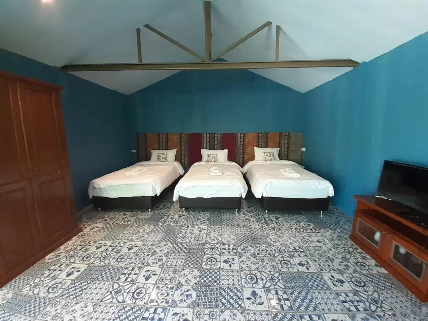 Bed in Thanburi resort Bed in Thanburi resort