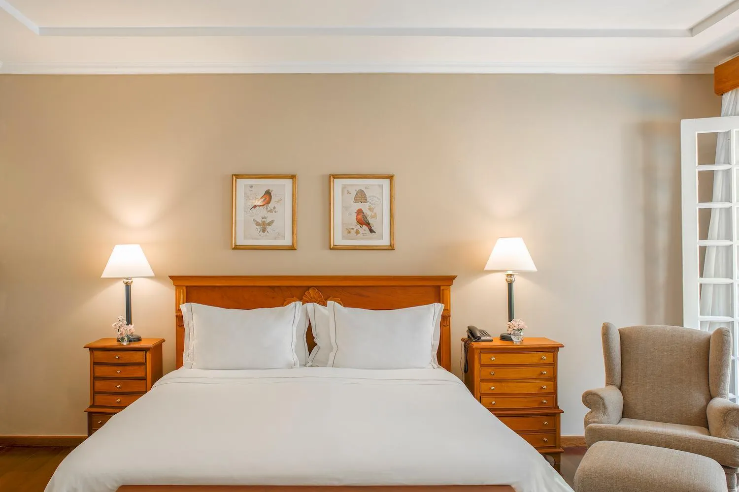 Bed in Hotel Fazenda Dona Carolina