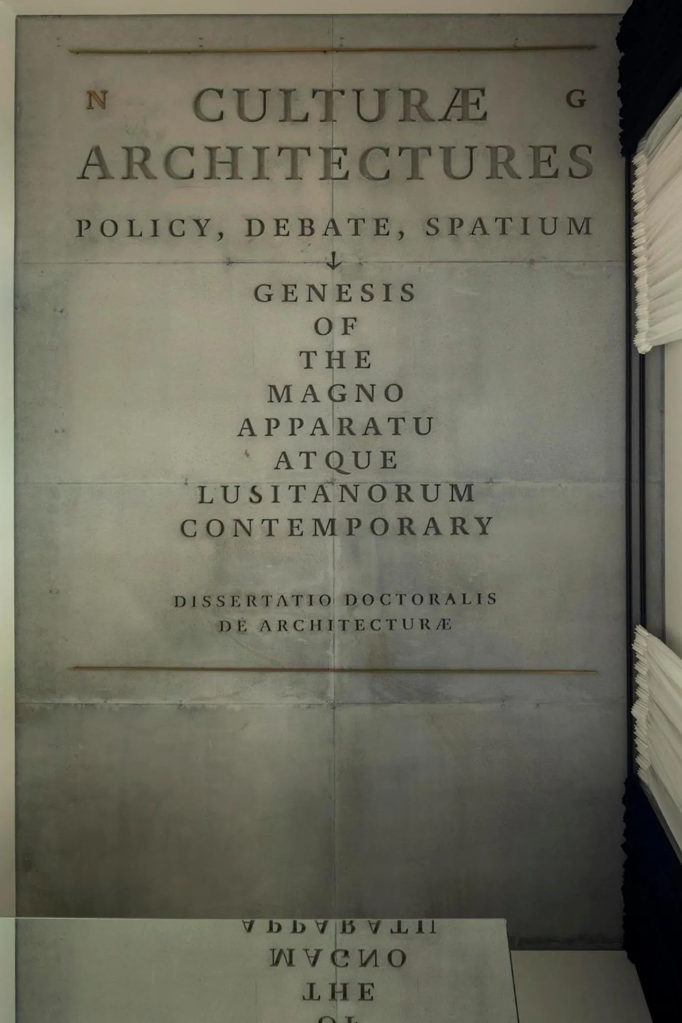 Text overlay in Hotel Tipografia do Conto by Casa do Conto