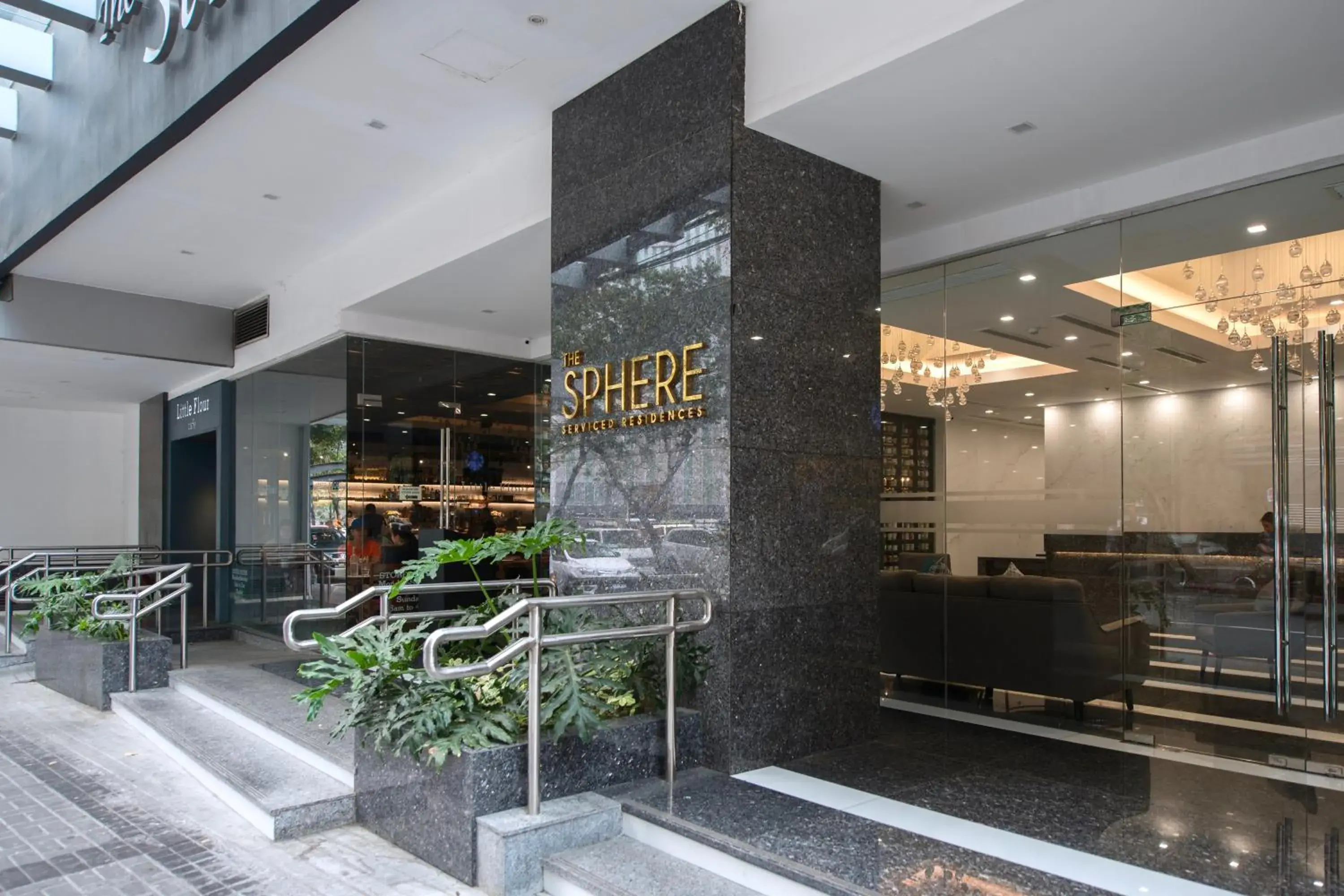 Facade/entrance in The Sphere Serviced Residences Managed by HII Facade/entrance in The Sphere Serviced Residences Managed by HII