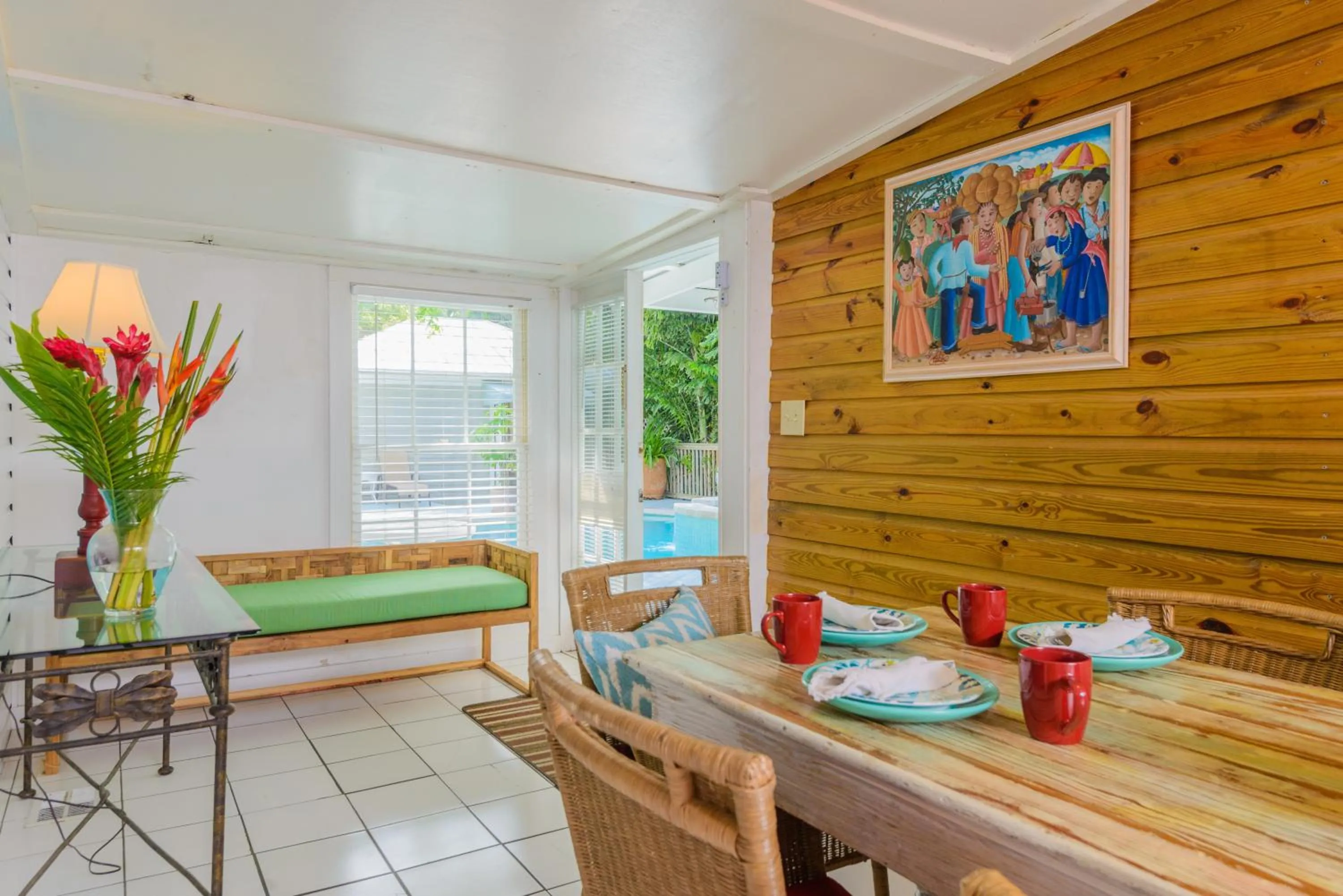 Seating area in Key West Villas