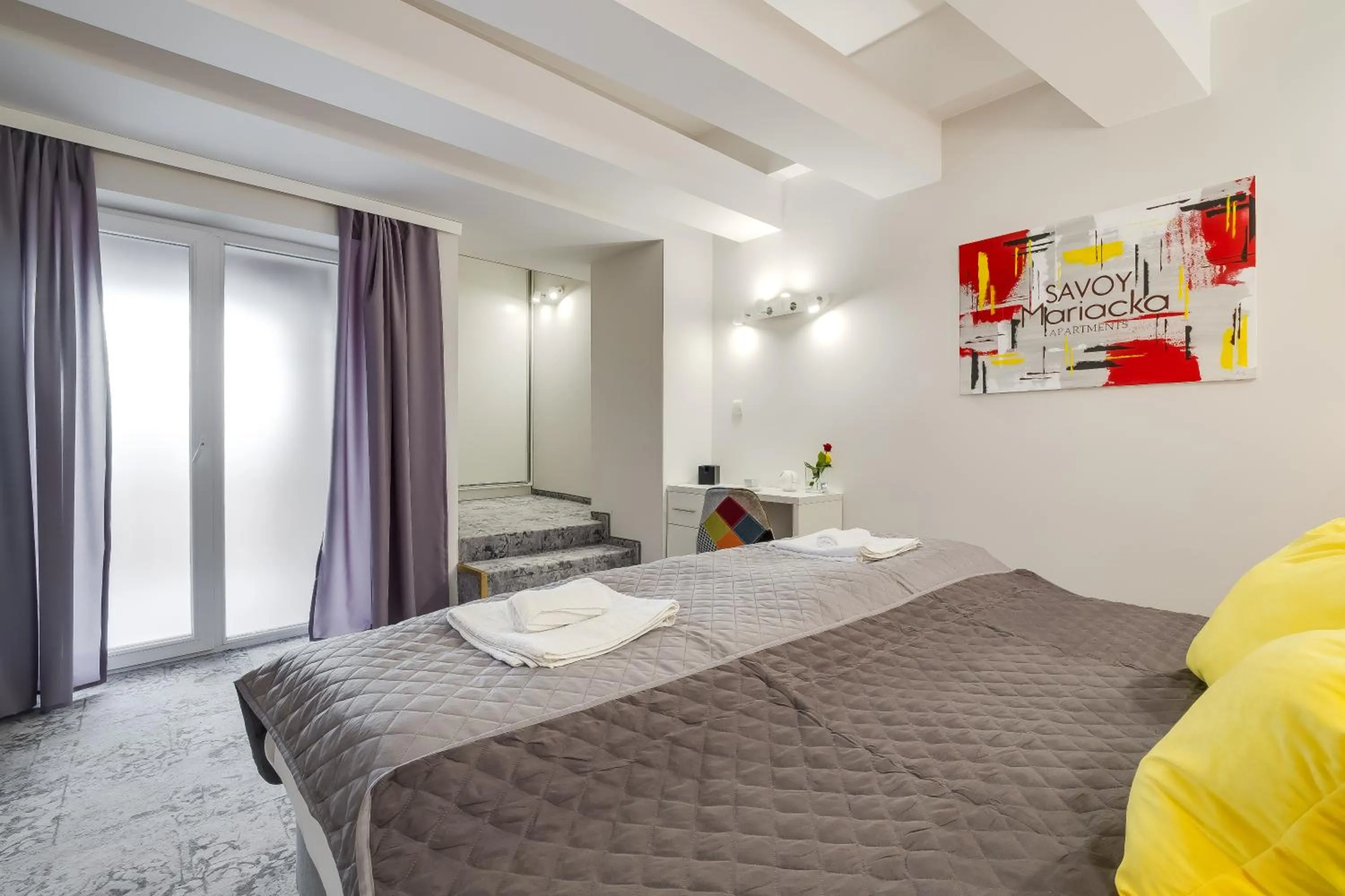 Bed in SAVOY Mariacka Apartments