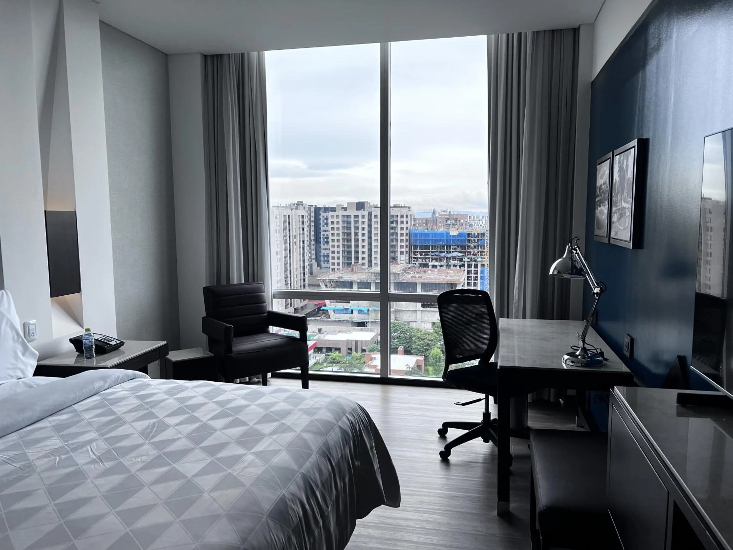 View (from property/room), Bed in Holiday Inn Bogota Airport by IHG