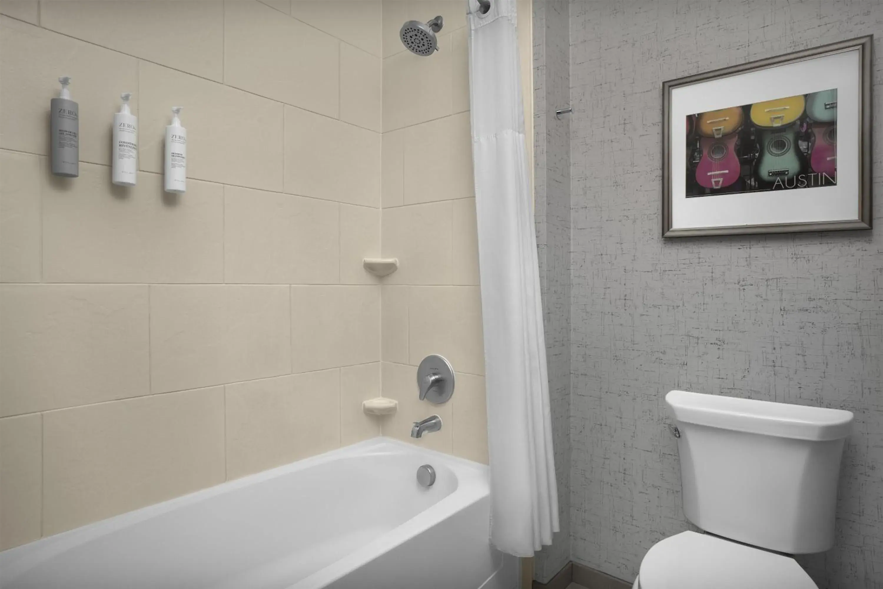 Bathroom in Hampton Inn and Suites Austin University Capitol Bathroom in Hampton Inn and Suites Austin University Capitol